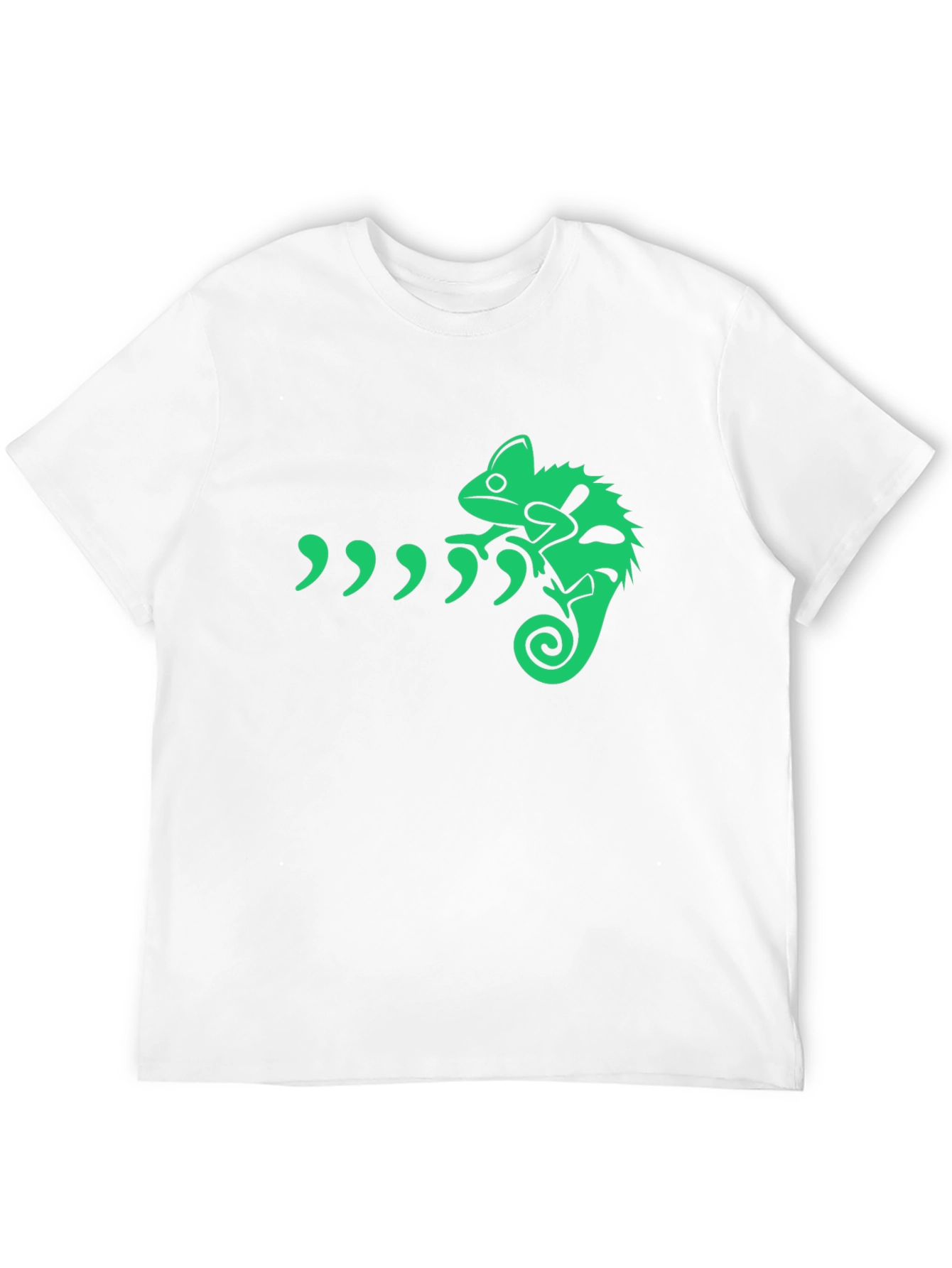 Green Chameleon Graphic T-Shirt - Unique Design