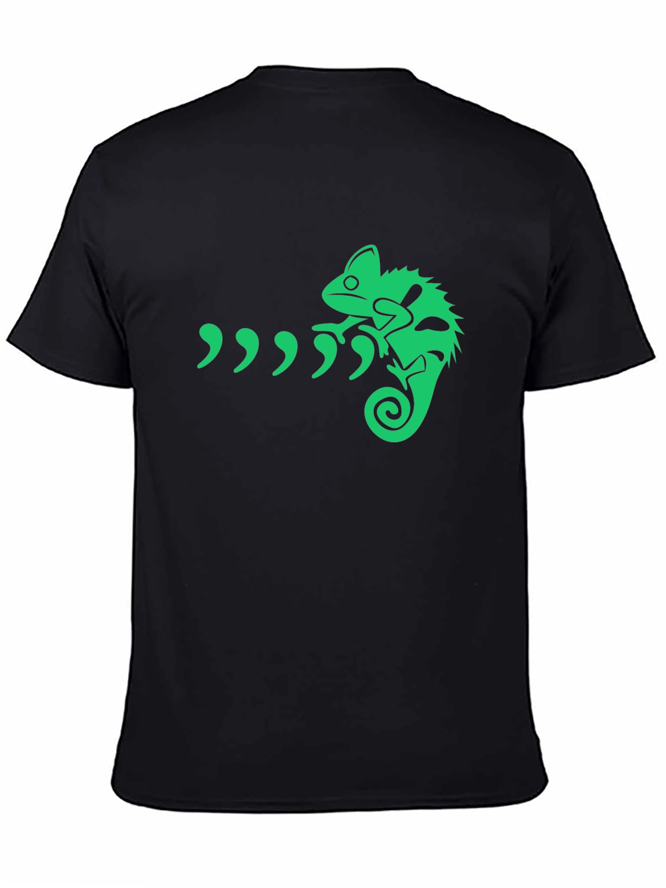 Green Chameleon Graphic T-Shirt - Unique Design