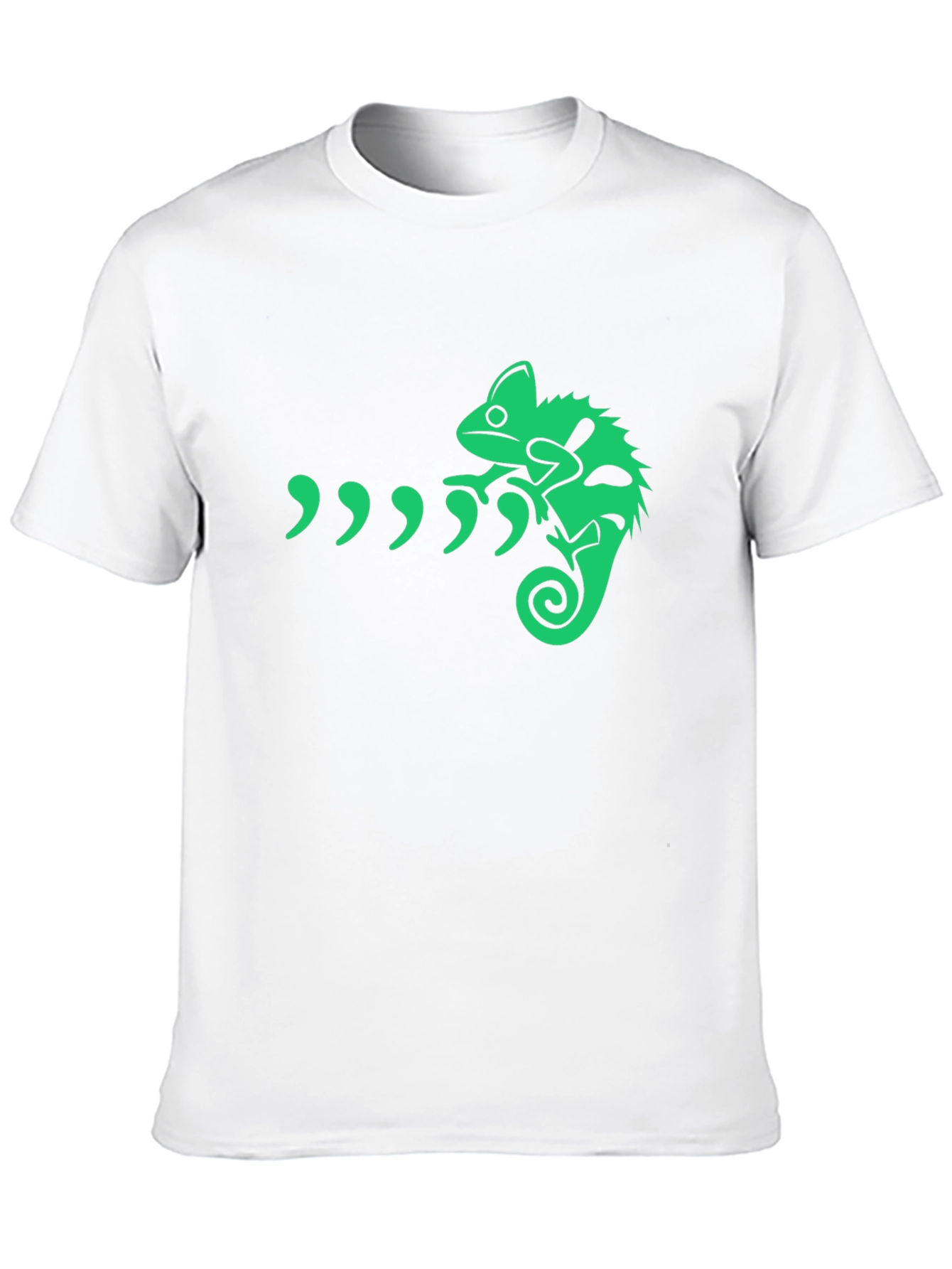 Green Chameleon Graphic T-Shirt - Unique Design