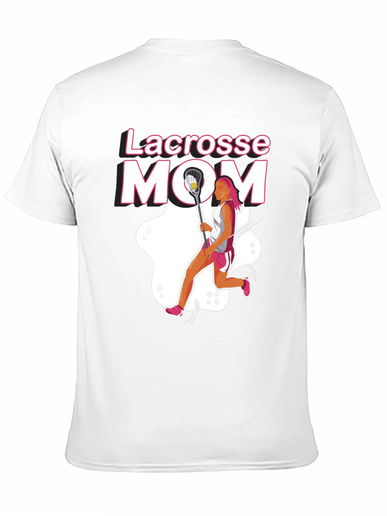 Lacrosse Mom T-Shirt - Black Graphic Tee