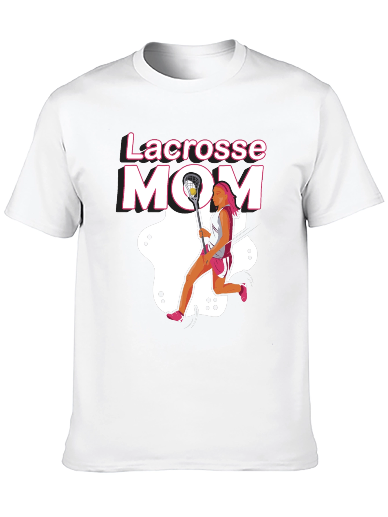 Lacrosse Mom T-Shirt - Black Graphic Tee