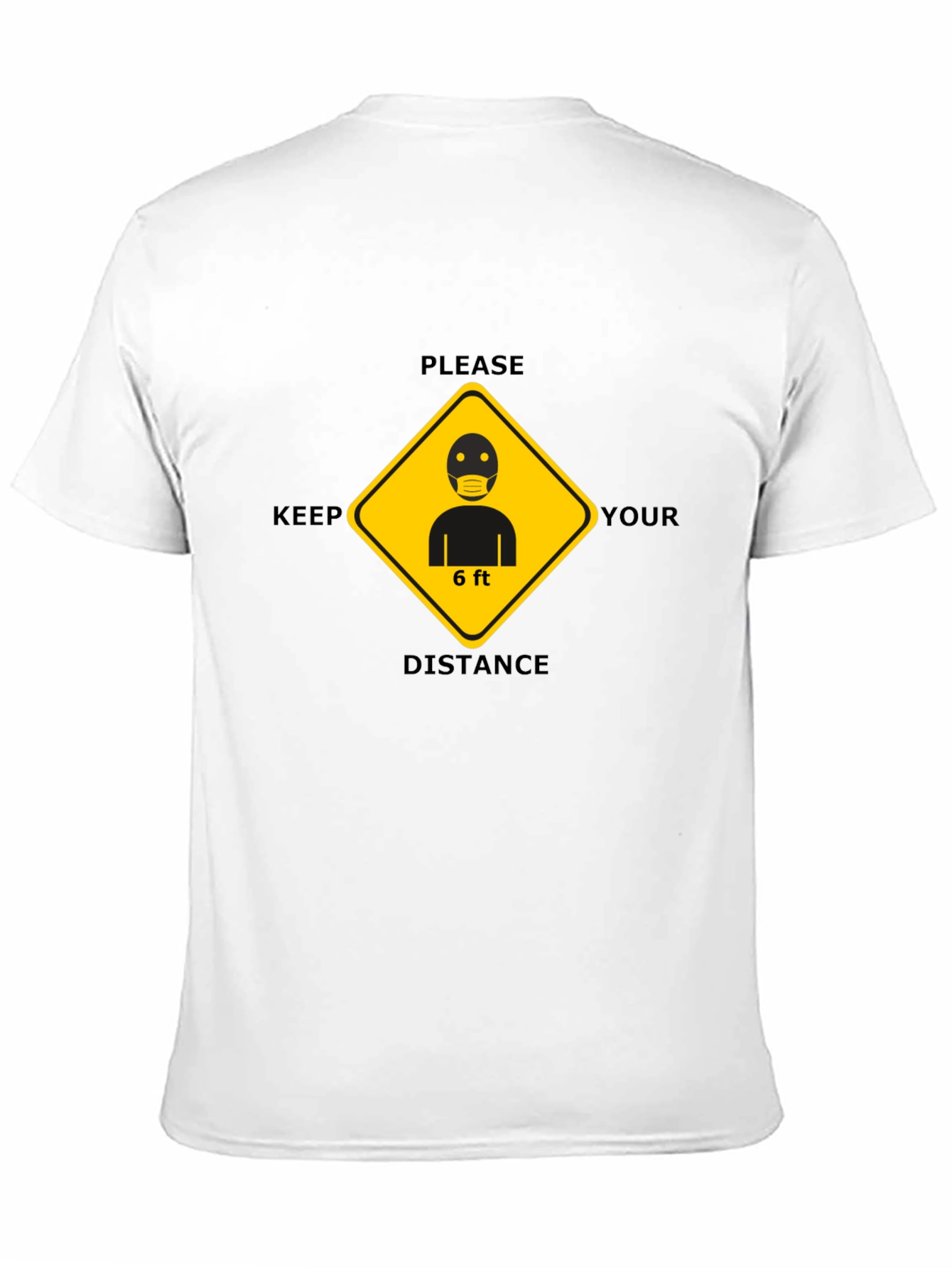 Keep Your Distance Black T-Shirt