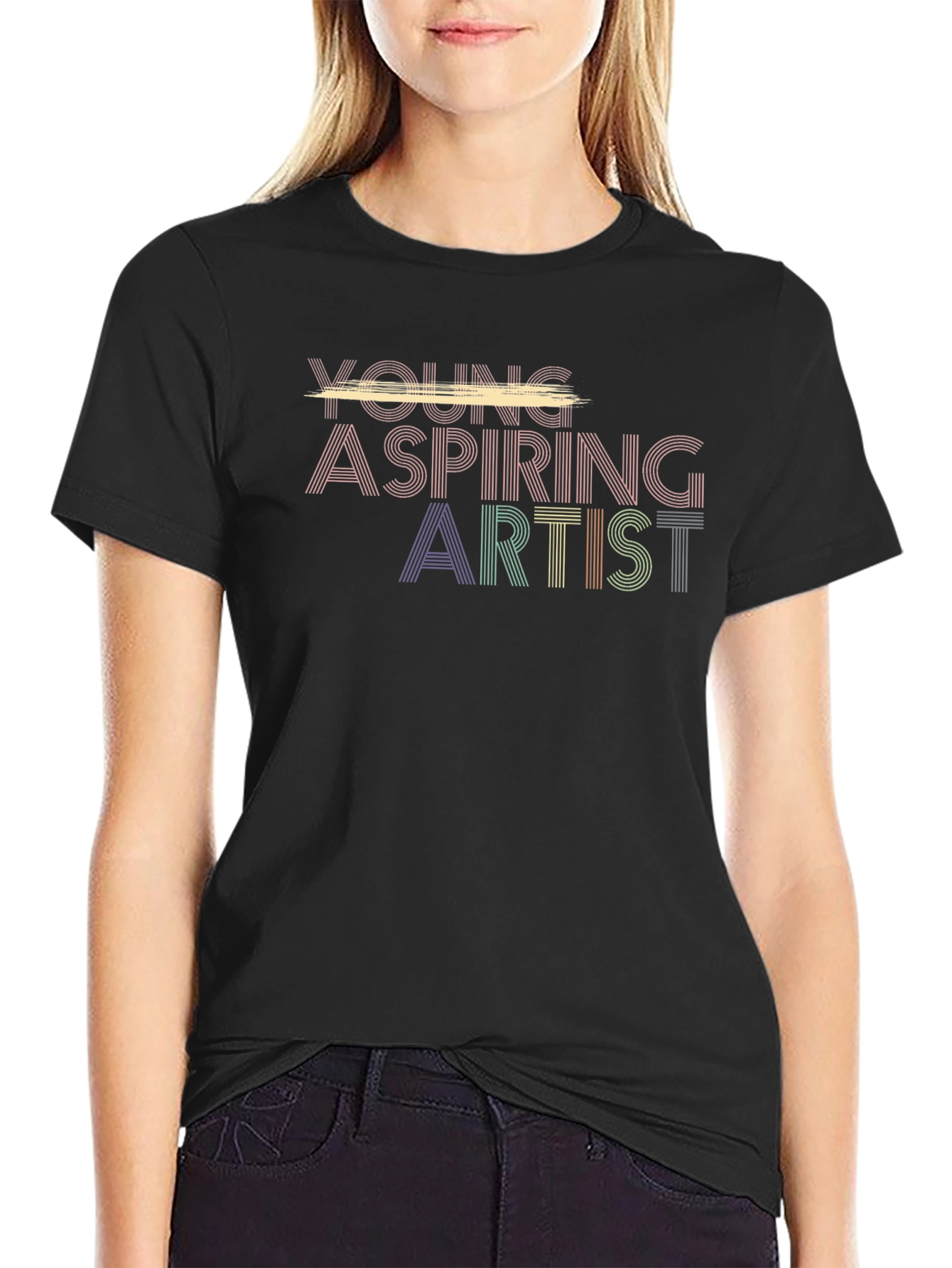 Young Aspiring Artist Graphic Tee - Retro Style