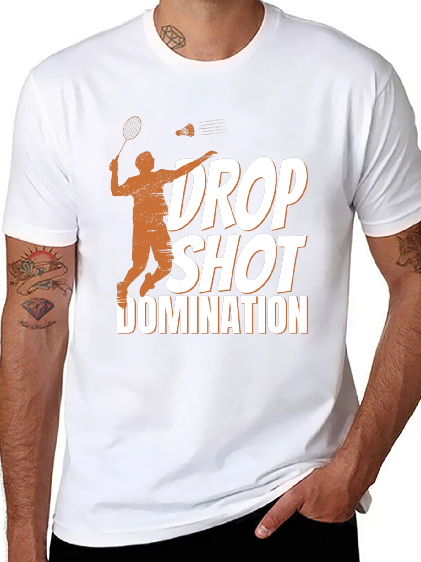 Drop Shot Domination T-Shirt - Badminton Apparel