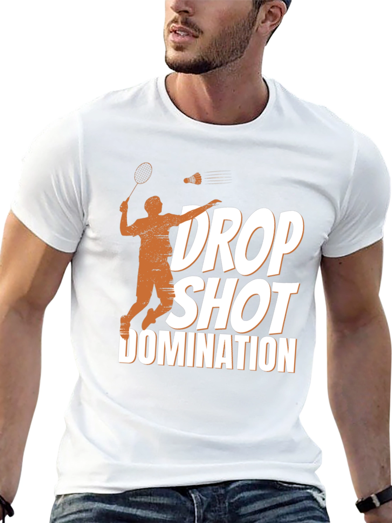 Drop Shot Domination T-Shirt - Badminton Apparel