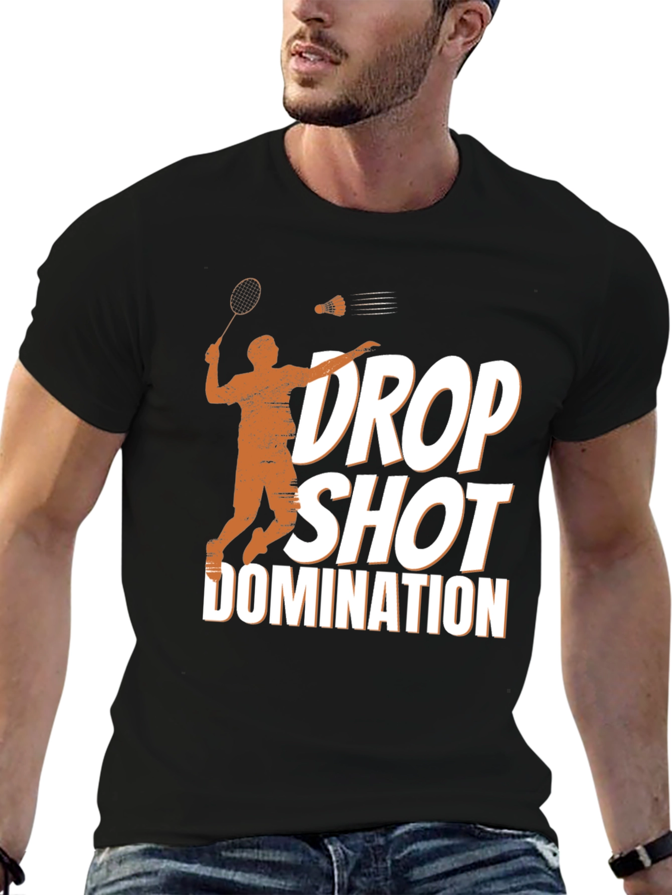 Drop Shot Domination T-Shirt - Badminton Apparel