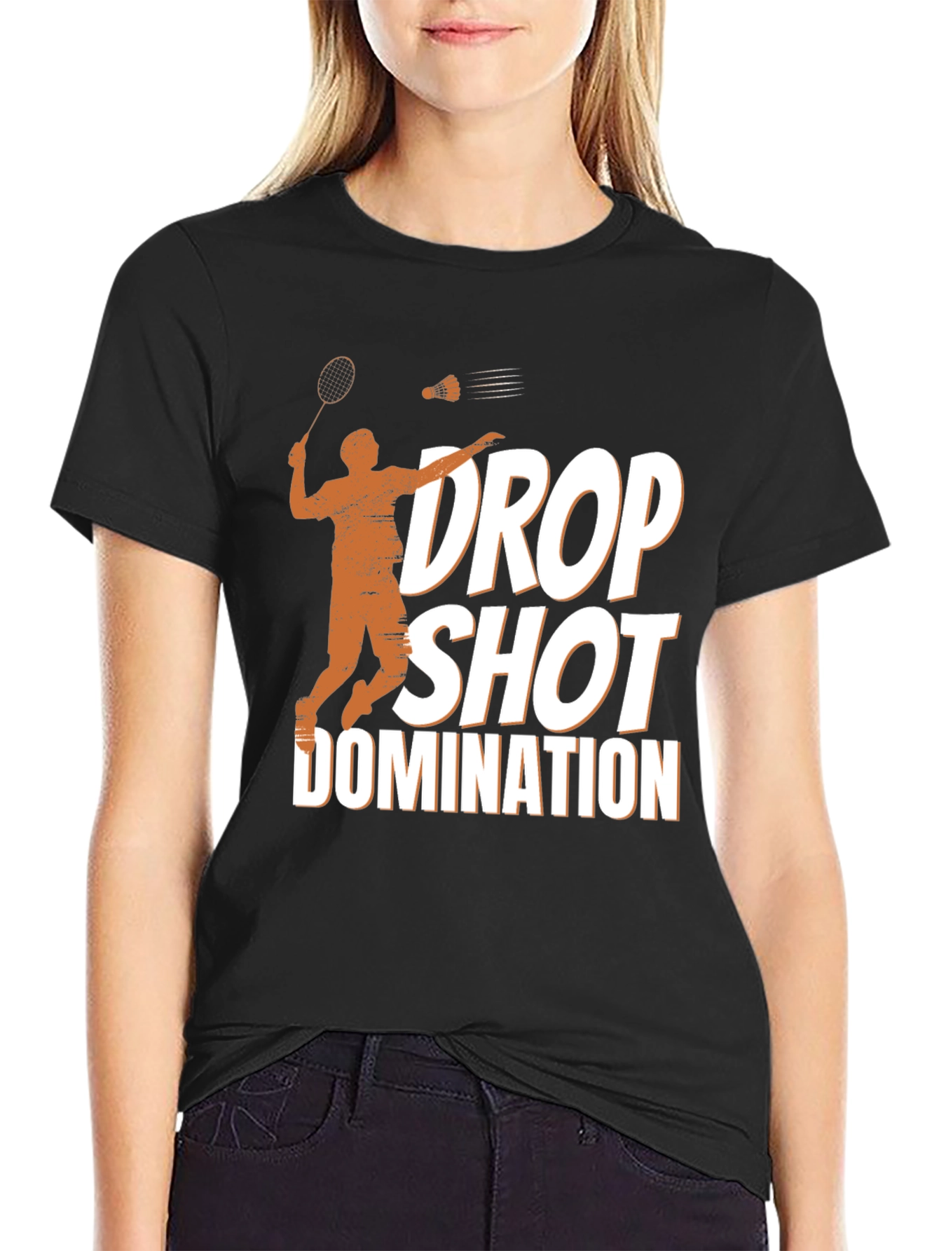 Drop Shot Domination T-Shirt - Badminton Apparel
