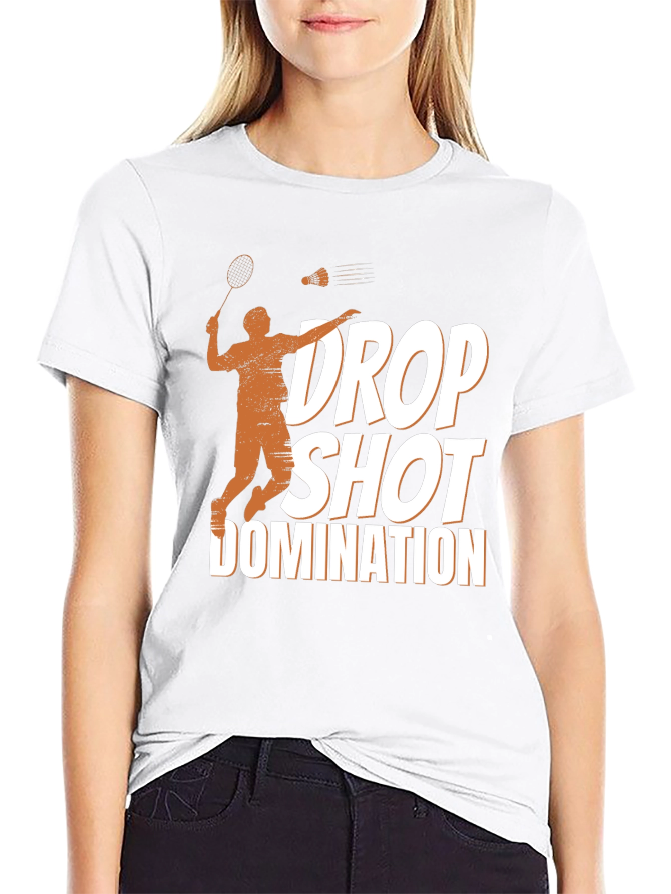 Drop Shot Domination T-Shirt - Badminton Apparel