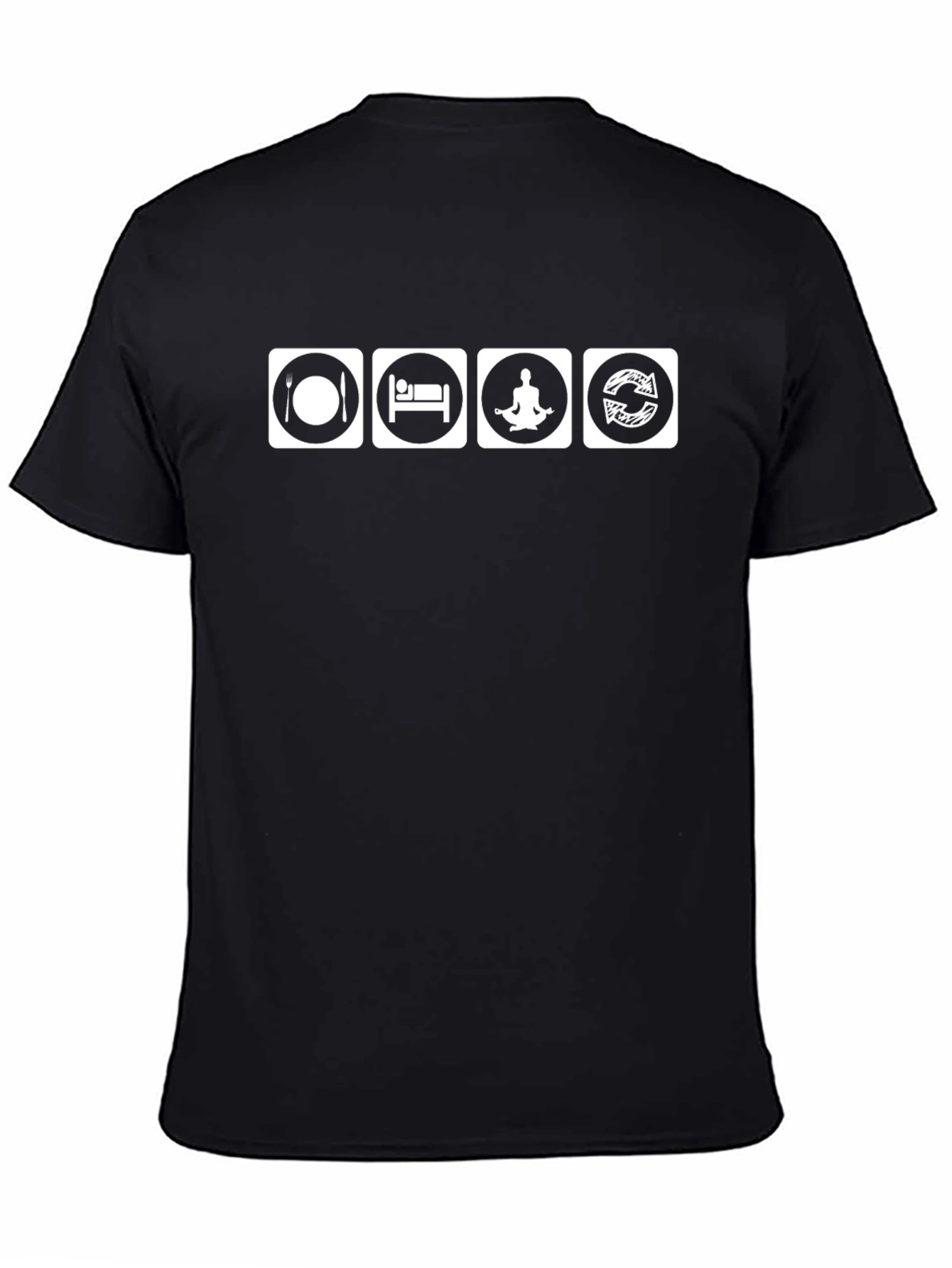 Eat Sleep Meditate Repeat T-Shirt - Relax & Recharge