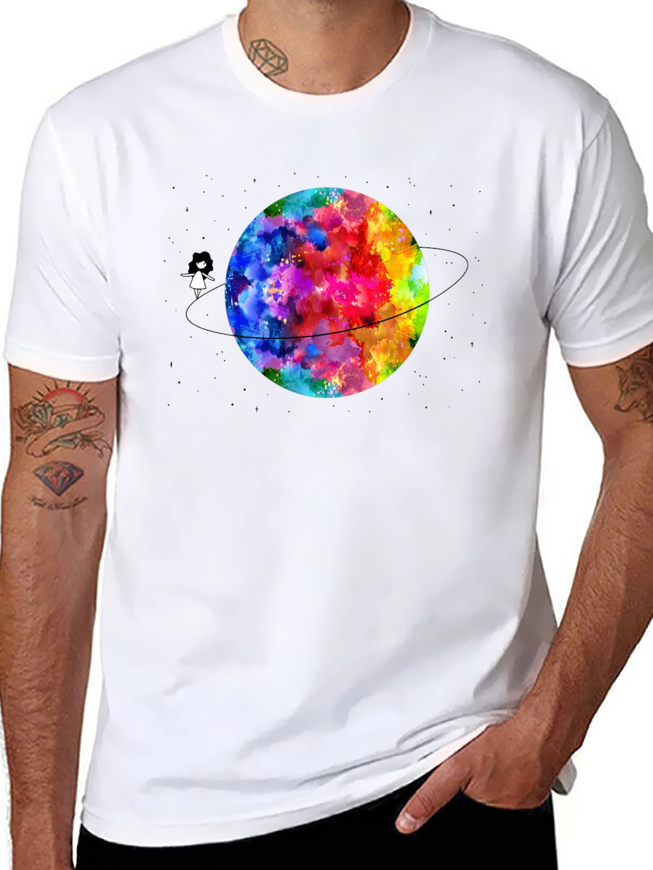 Colorful Planet Graphic Tee