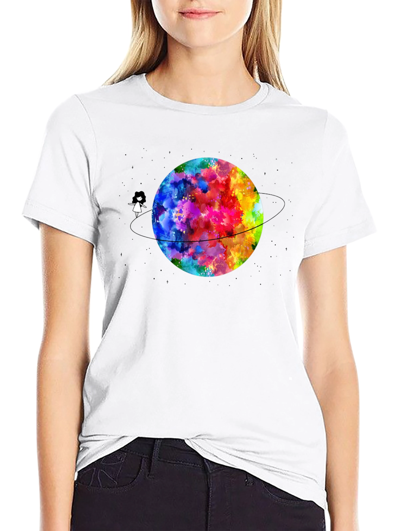 Colorful Planet Graphic Tee