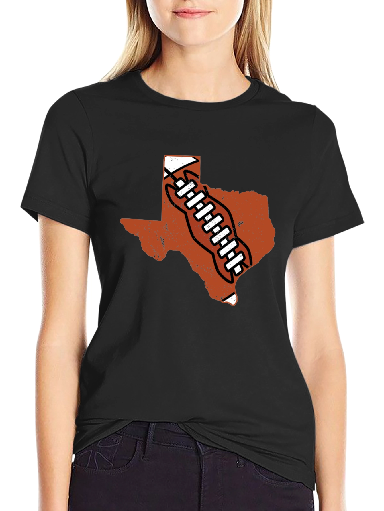 Texas Football Black T-Shirt
