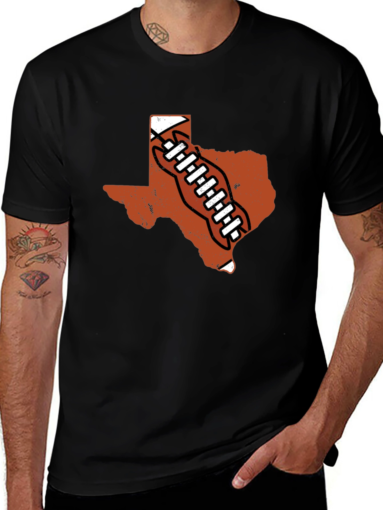 Texas Football Black T-Shirt
