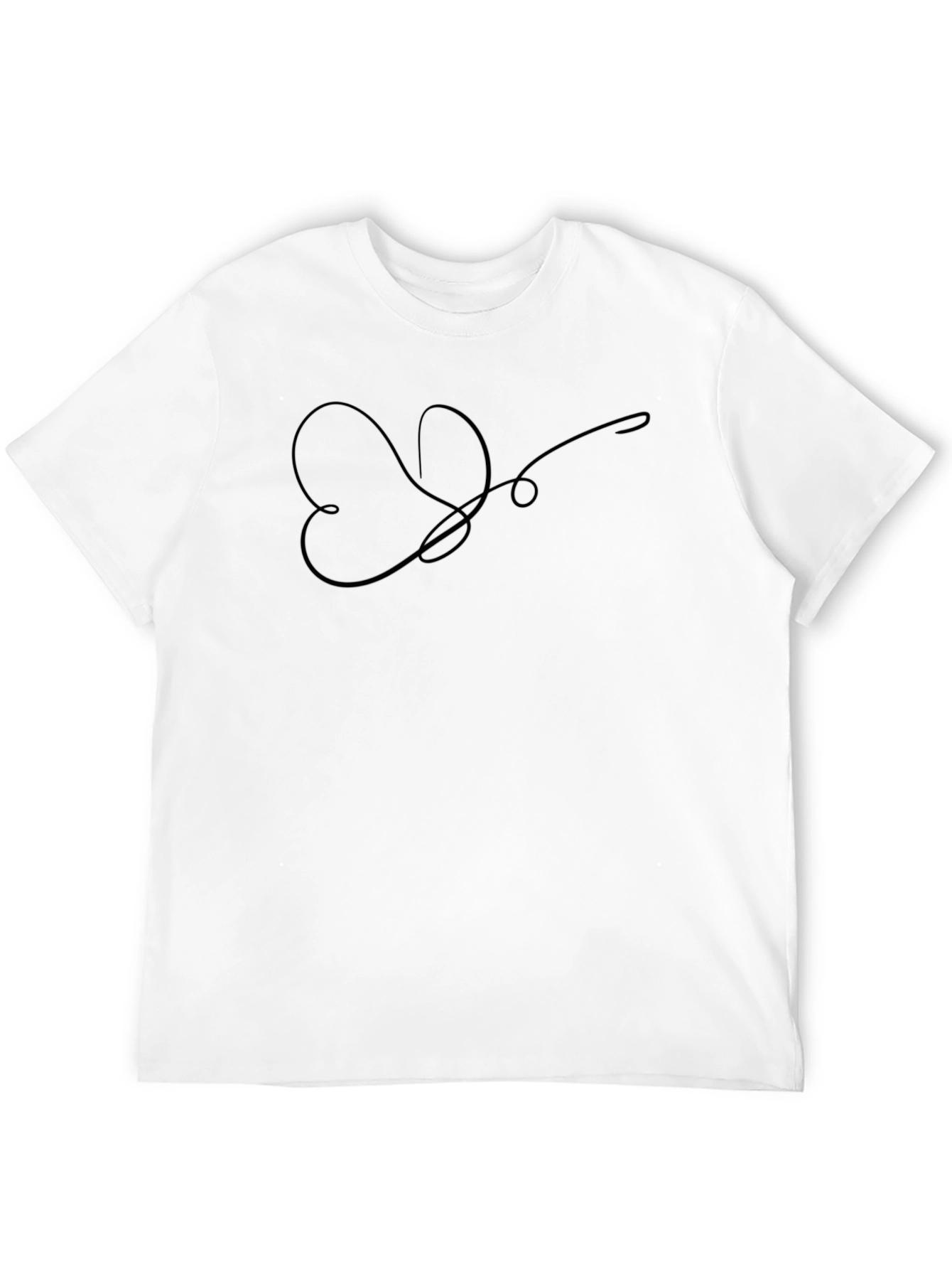 Abstract Heart T-Shirt - Modern Graphic Tee