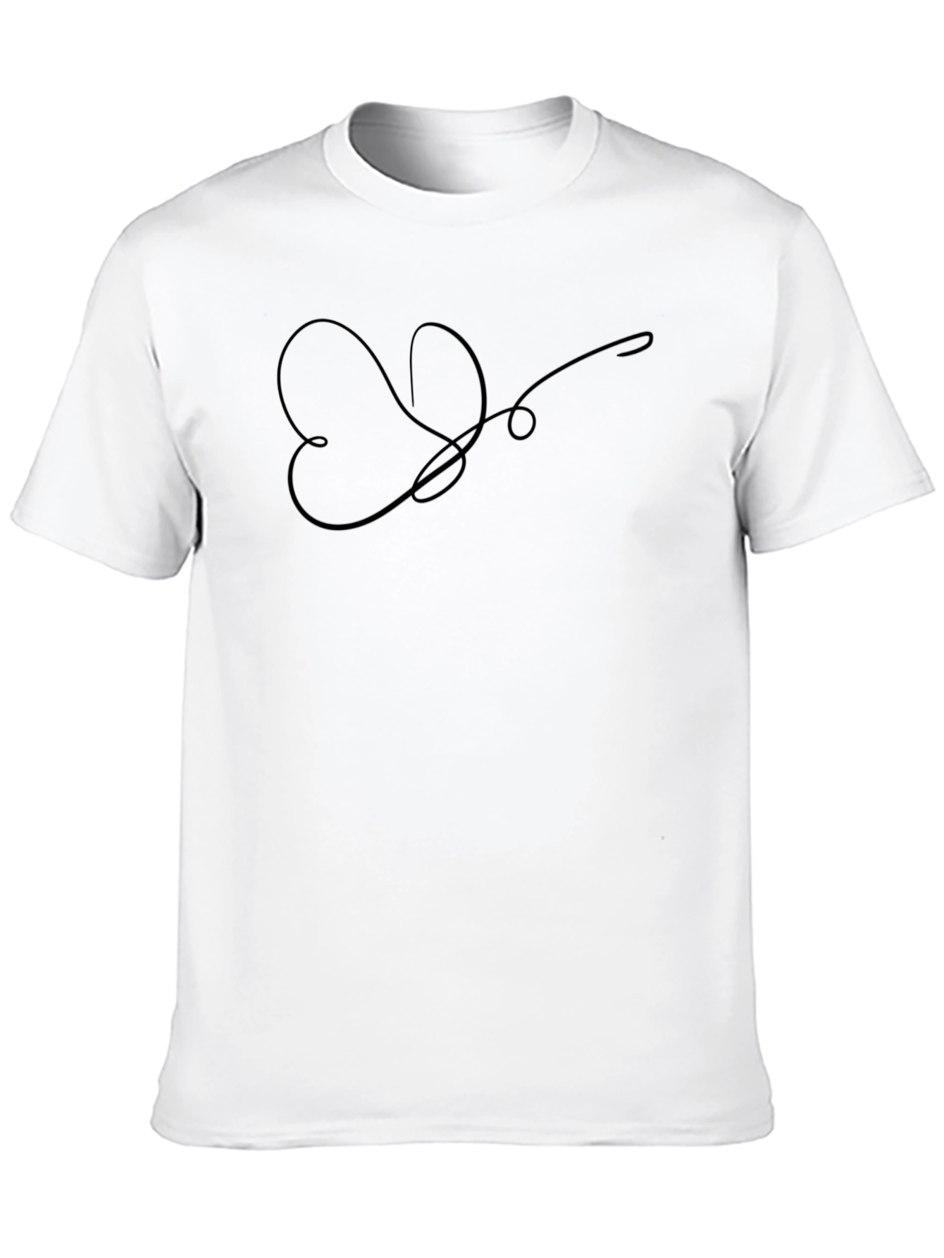 Abstract Heart T-Shirt - Modern Graphic Tee