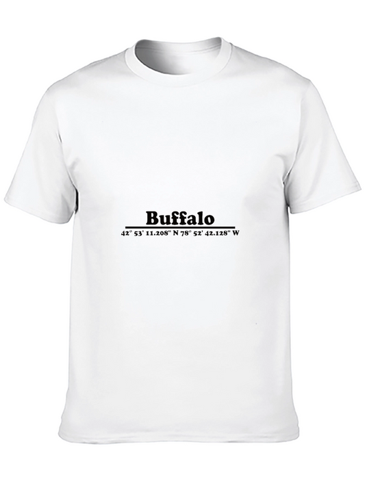 Buffalo Coordinates Black Graphic Tee - City Pride