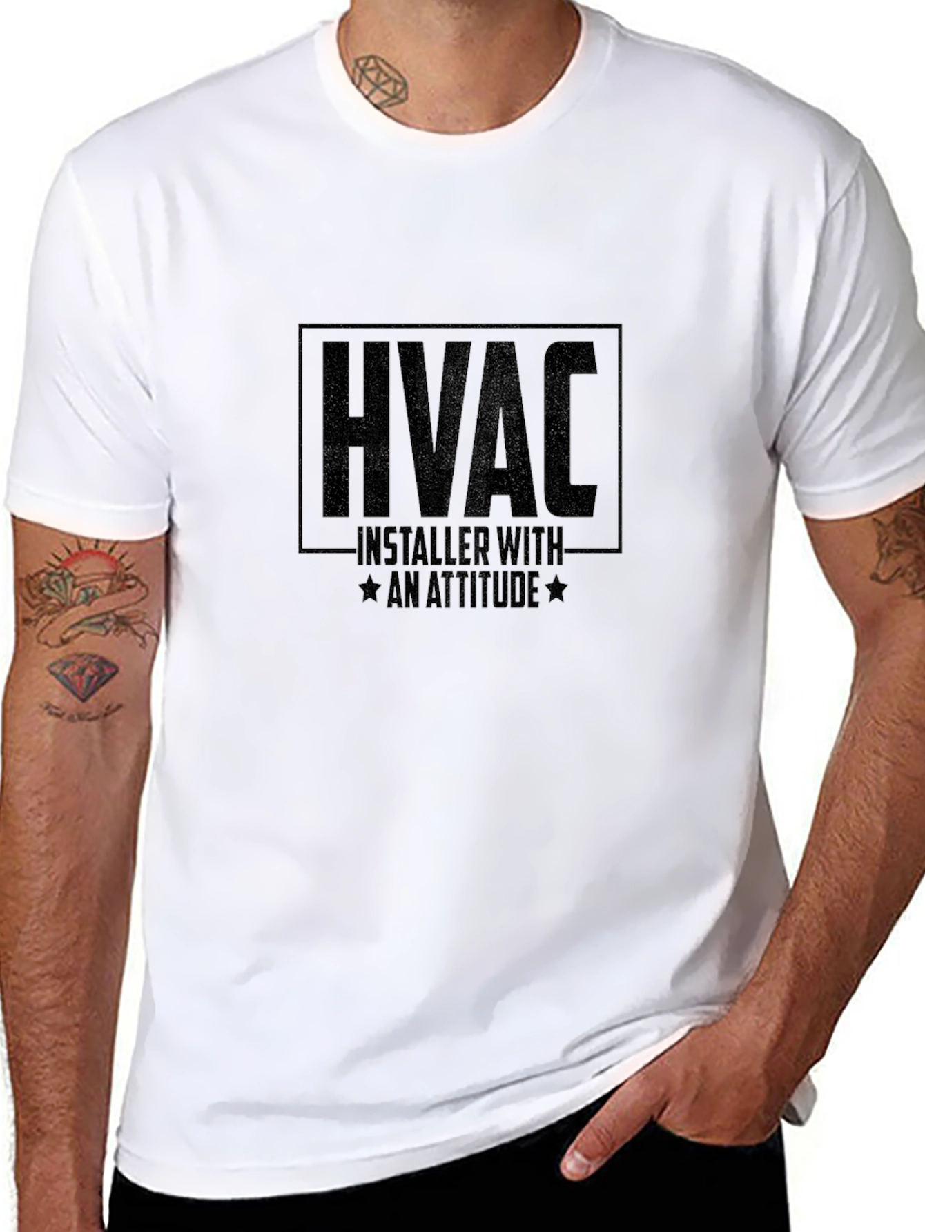HVAC Installer With An Attitude T-Shirt