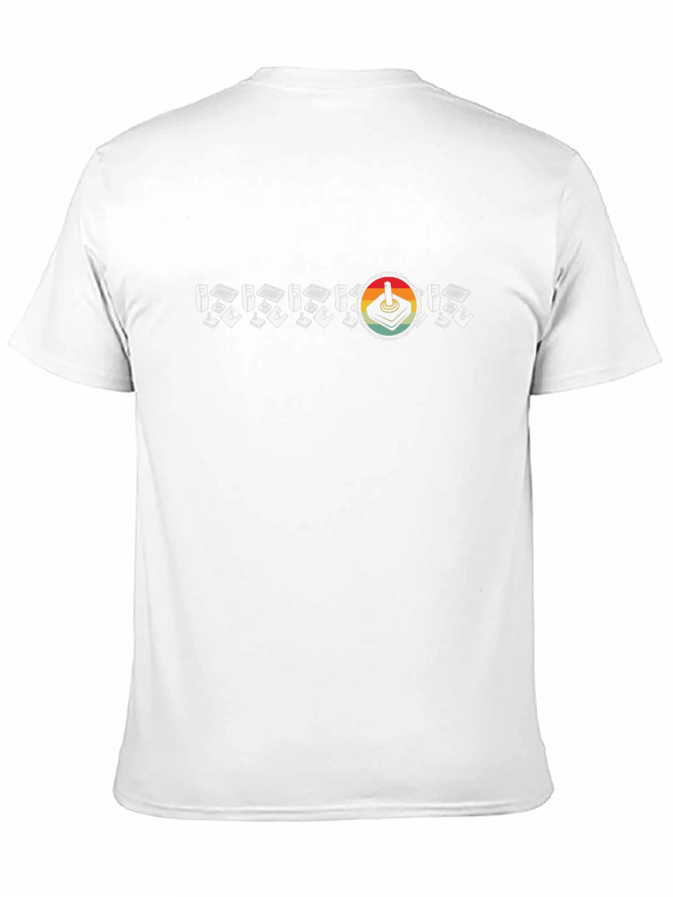 Retro Gaming T-Shirt - Joystick & Floppy Disk Design
