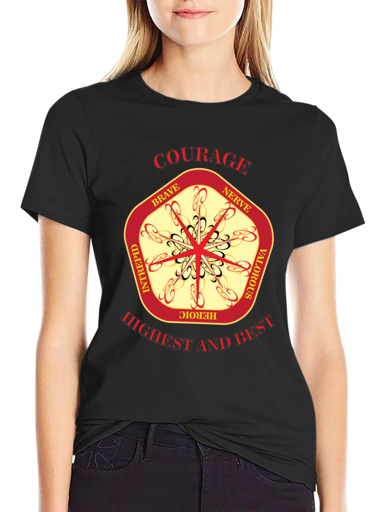 Courage Emblem Graphic T-Shirt