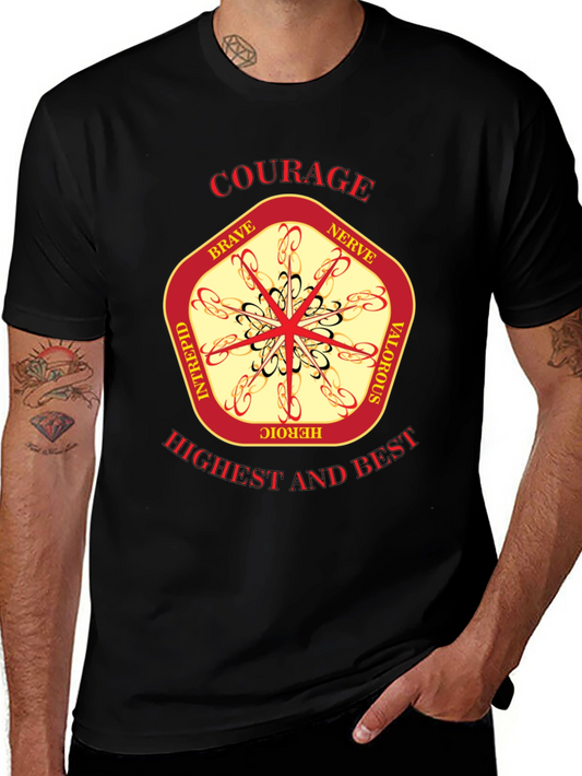 Courage Emblem Graphic T-Shirt