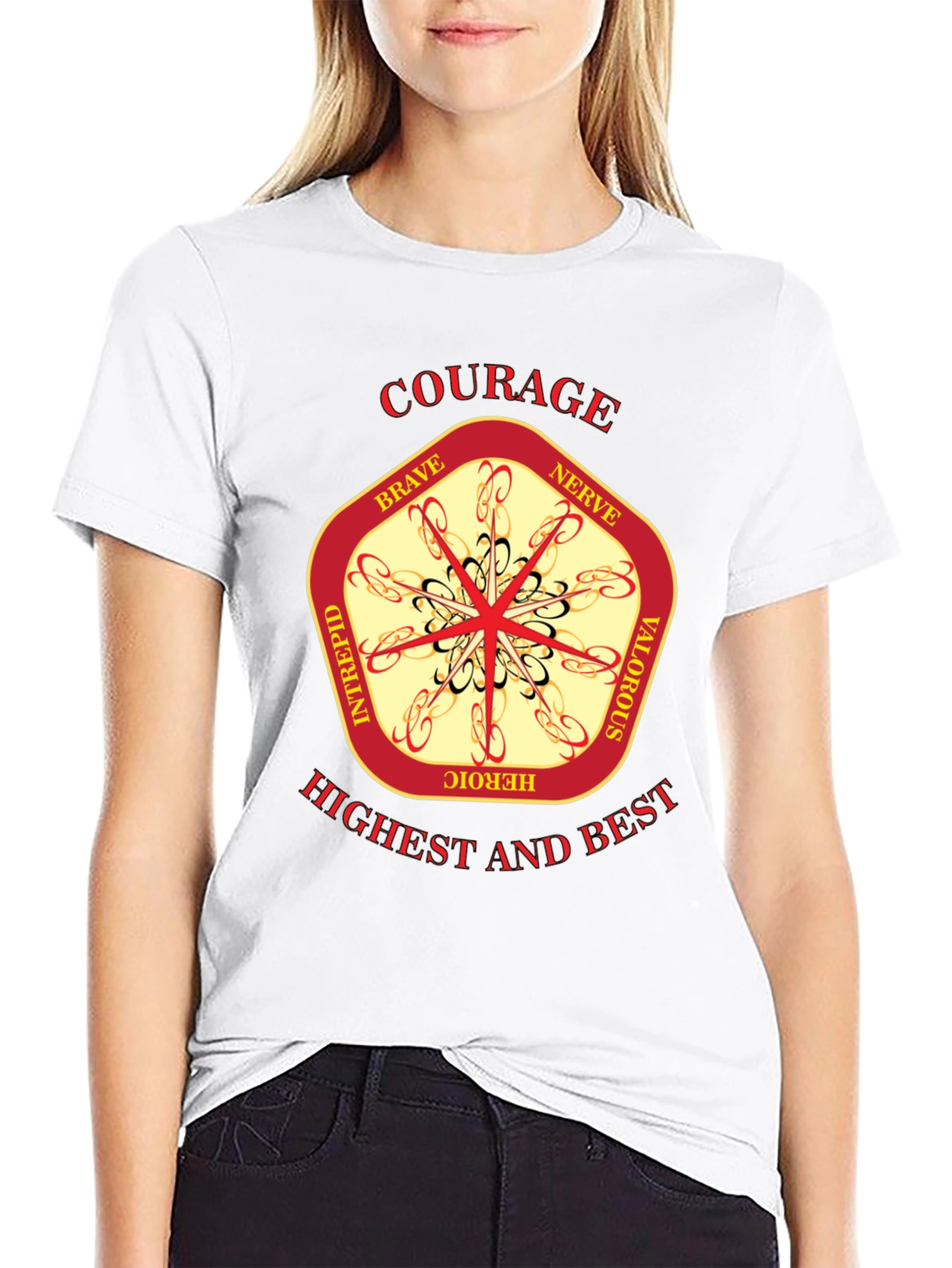 Courage Emblem Graphic T-Shirt