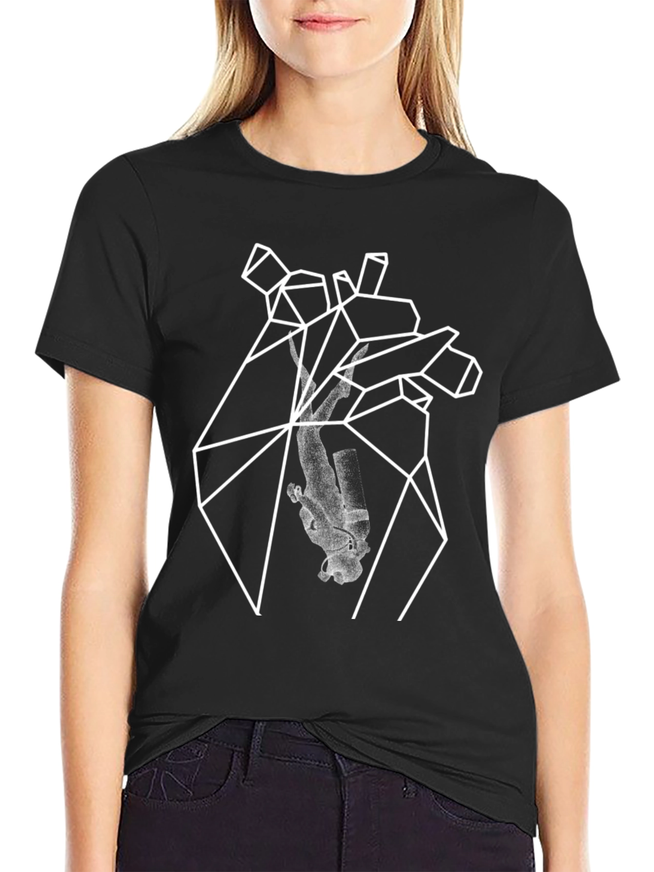 Geometric Astronaut Graphic Tee
