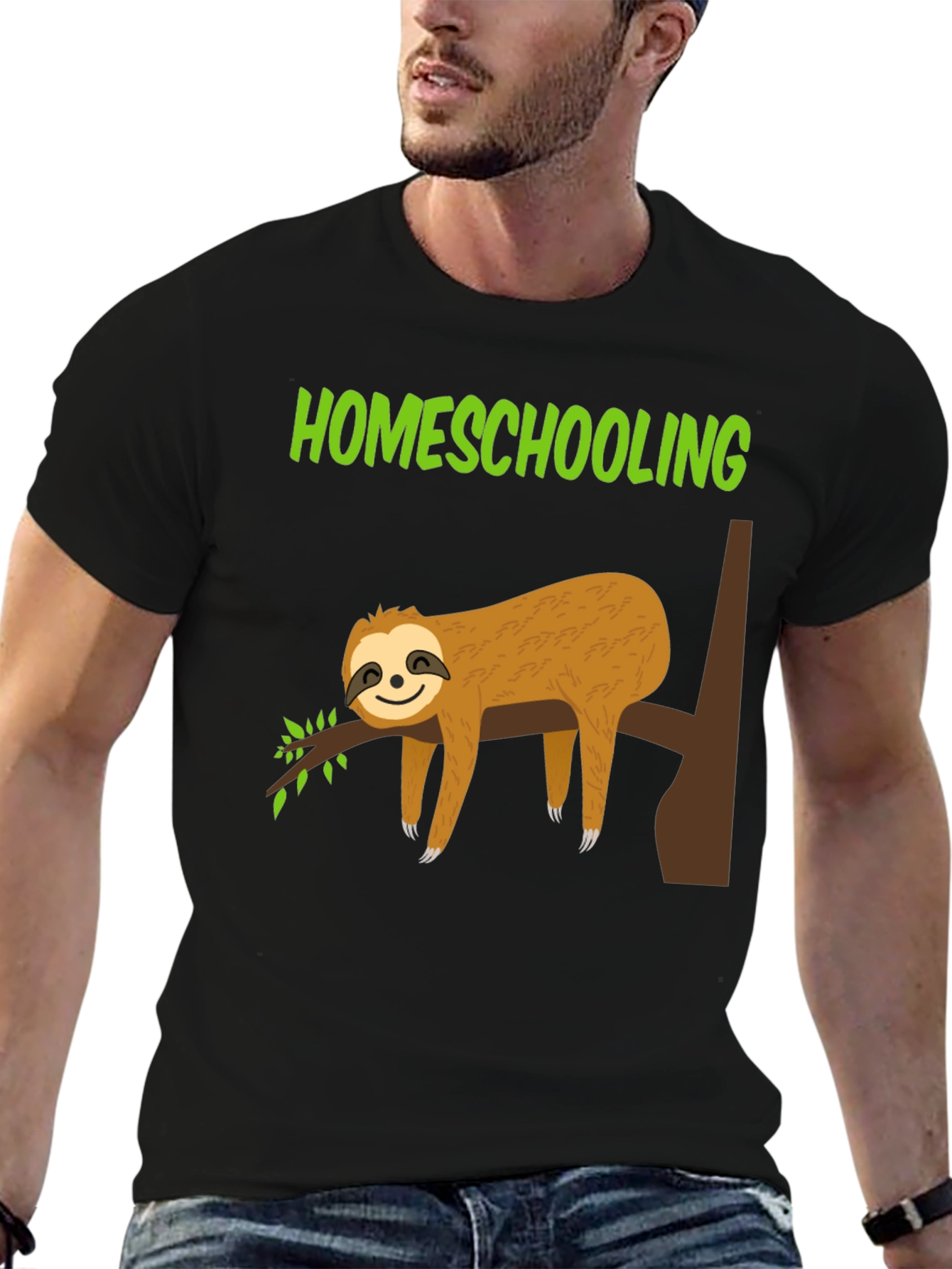 Homeschooling Sloth T-Shirt - Lazy Learning Tee