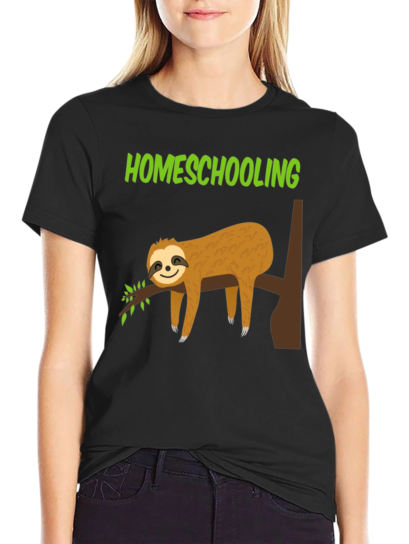 Homeschooling Sloth T-Shirt - Lazy Learning Tee