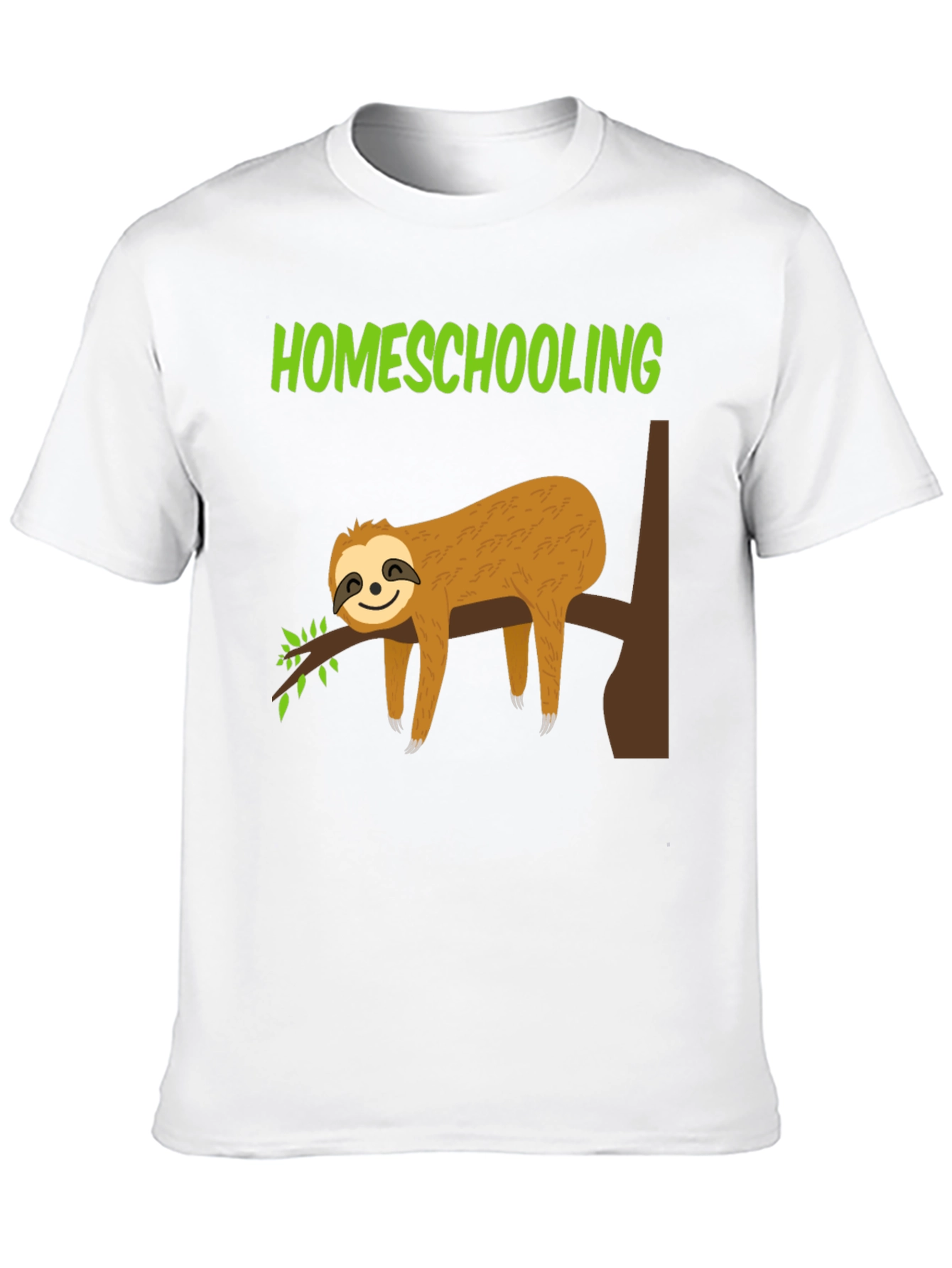 Homeschooling Sloth T-Shirt - Lazy Learning Tee