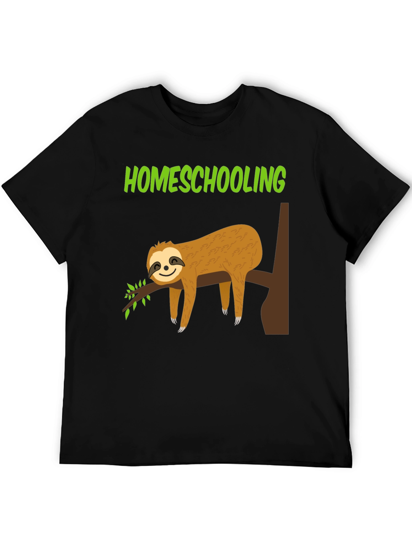 Homeschooling Sloth T-Shirt - Lazy Learning Tee