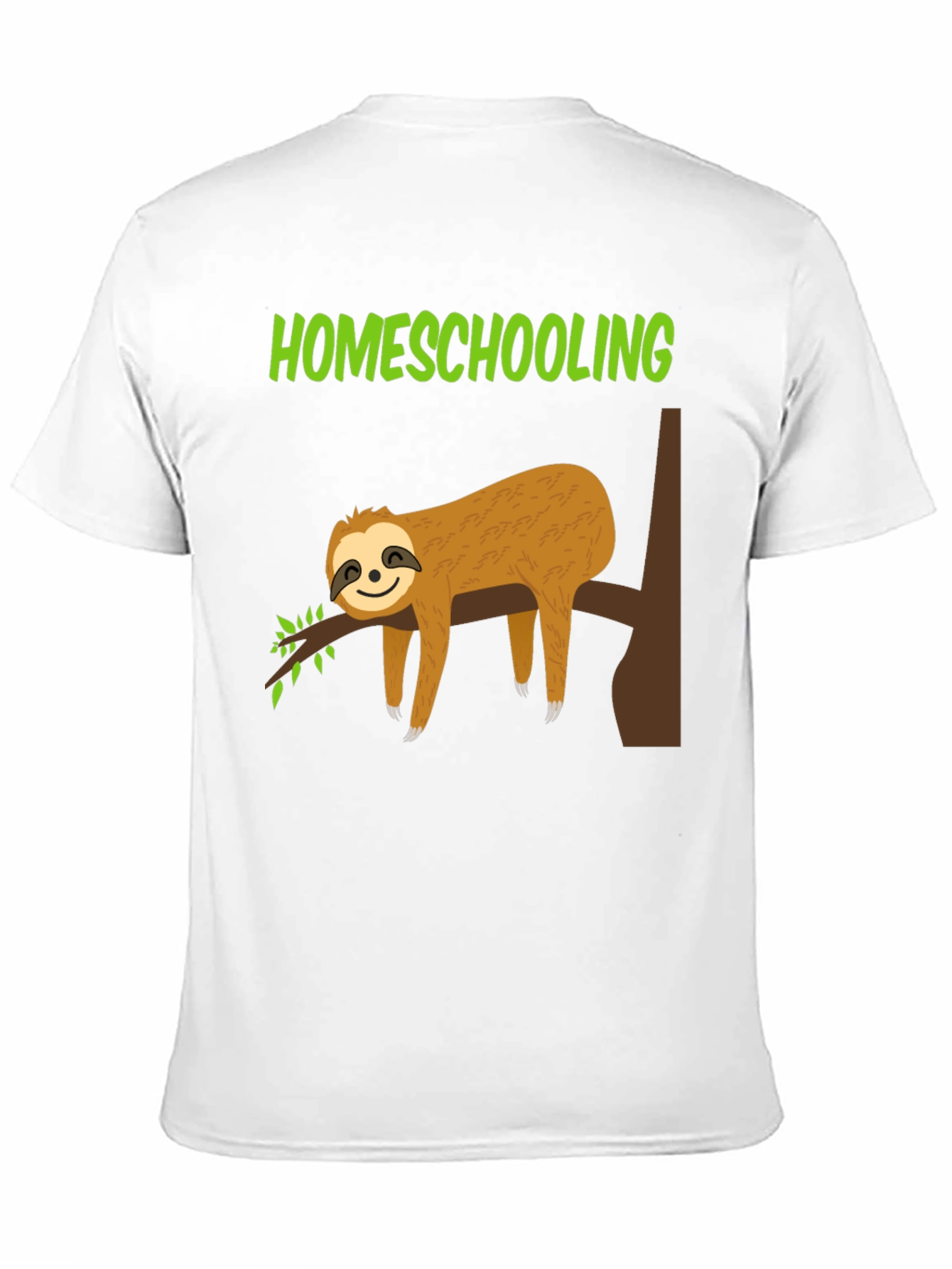 Homeschooling Sloth T-Shirt - Lazy Learning Tee
