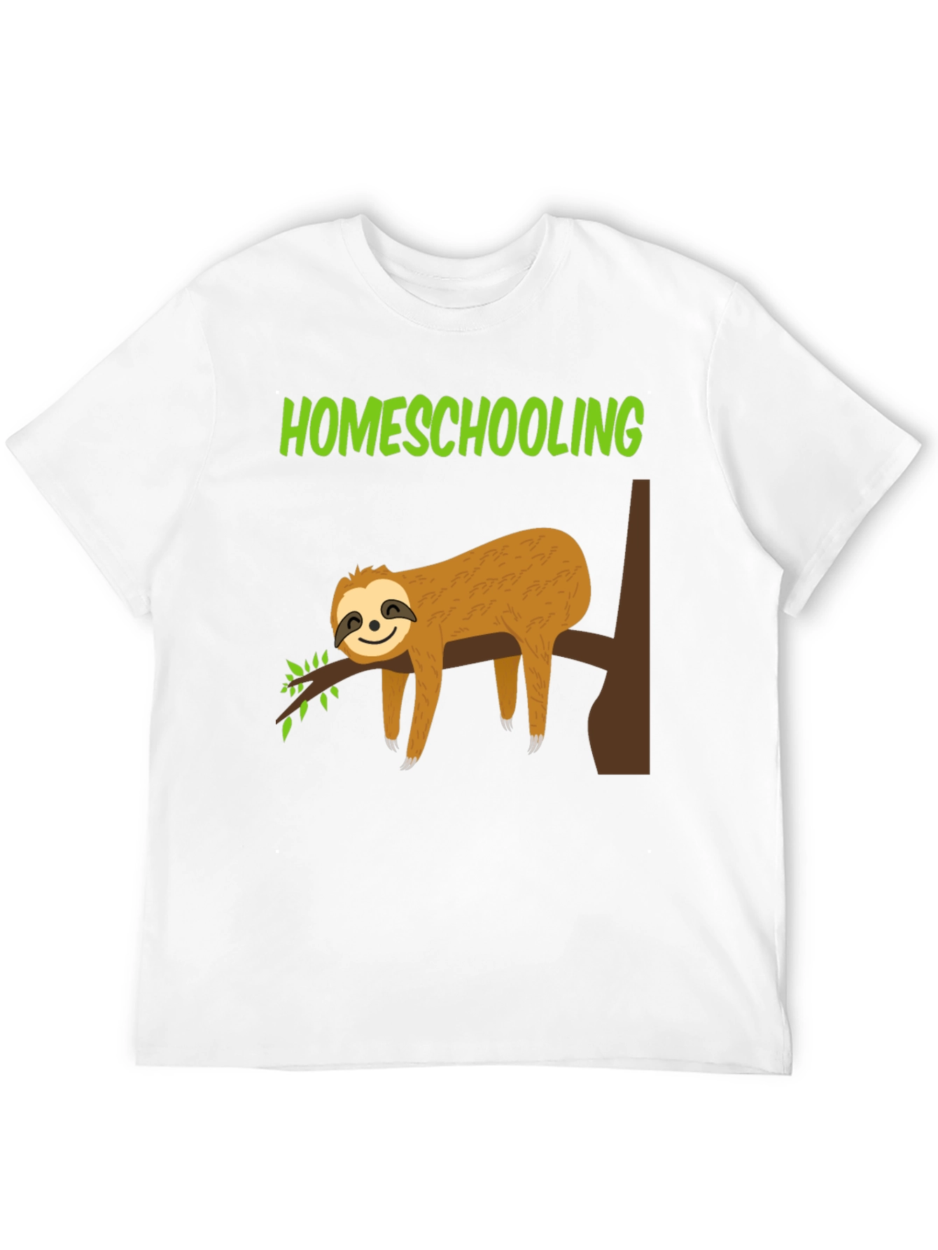 Homeschooling Sloth T-Shirt - Lazy Learning Tee