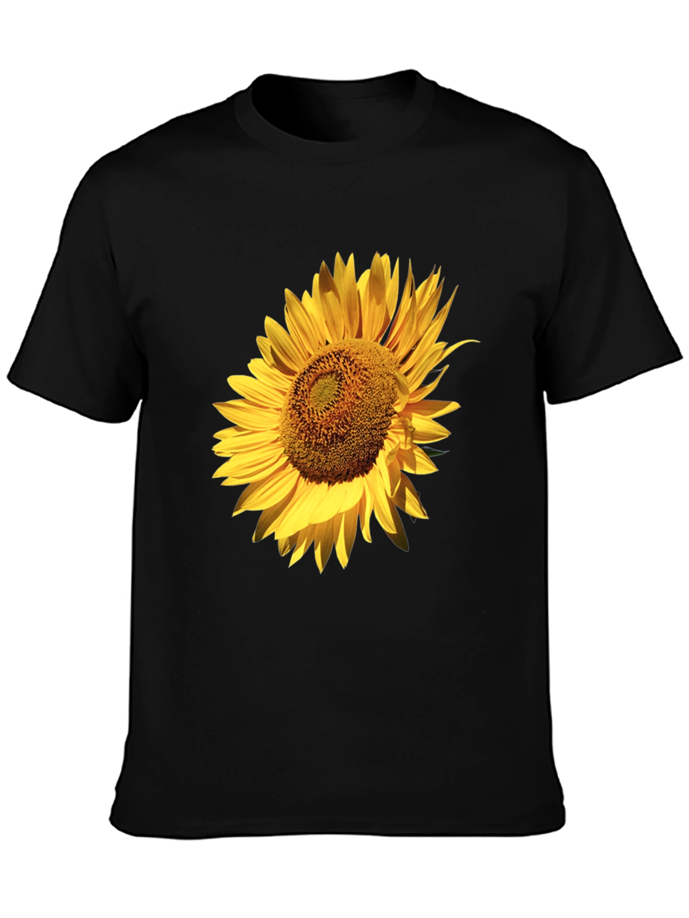 Sunflower Graphic Black T-Shirt