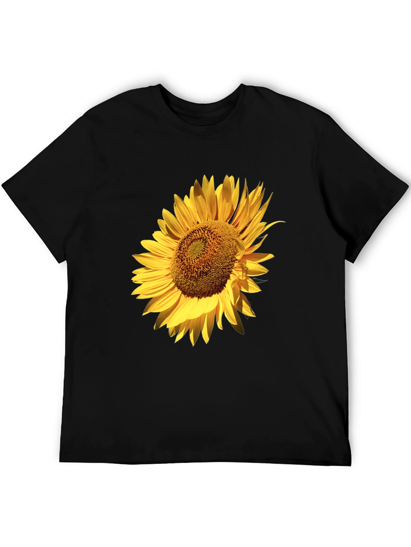 Sunflower Graphic Black T-Shirt