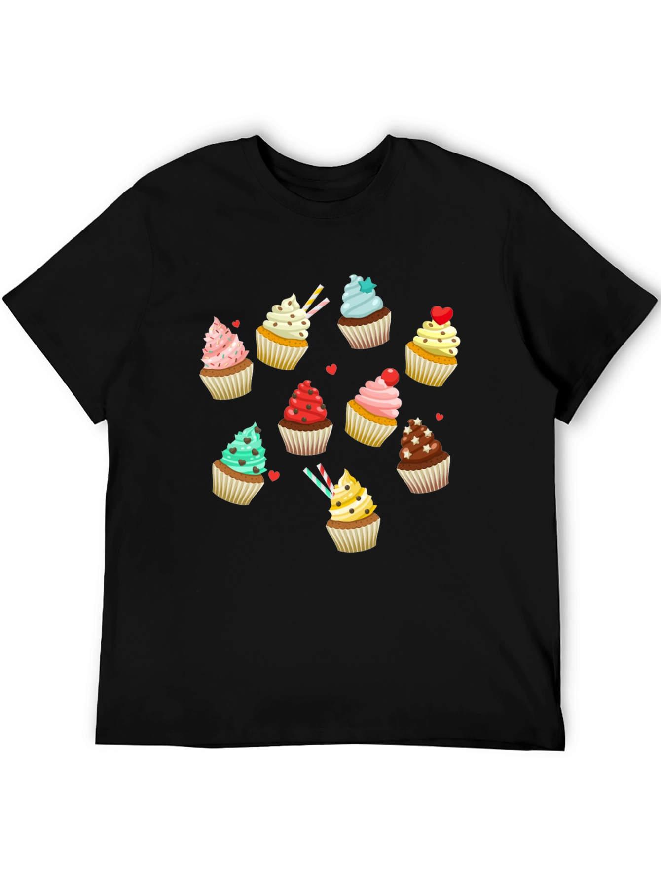 Cupcake Graphic T-Shirt - Sweet Treat Design