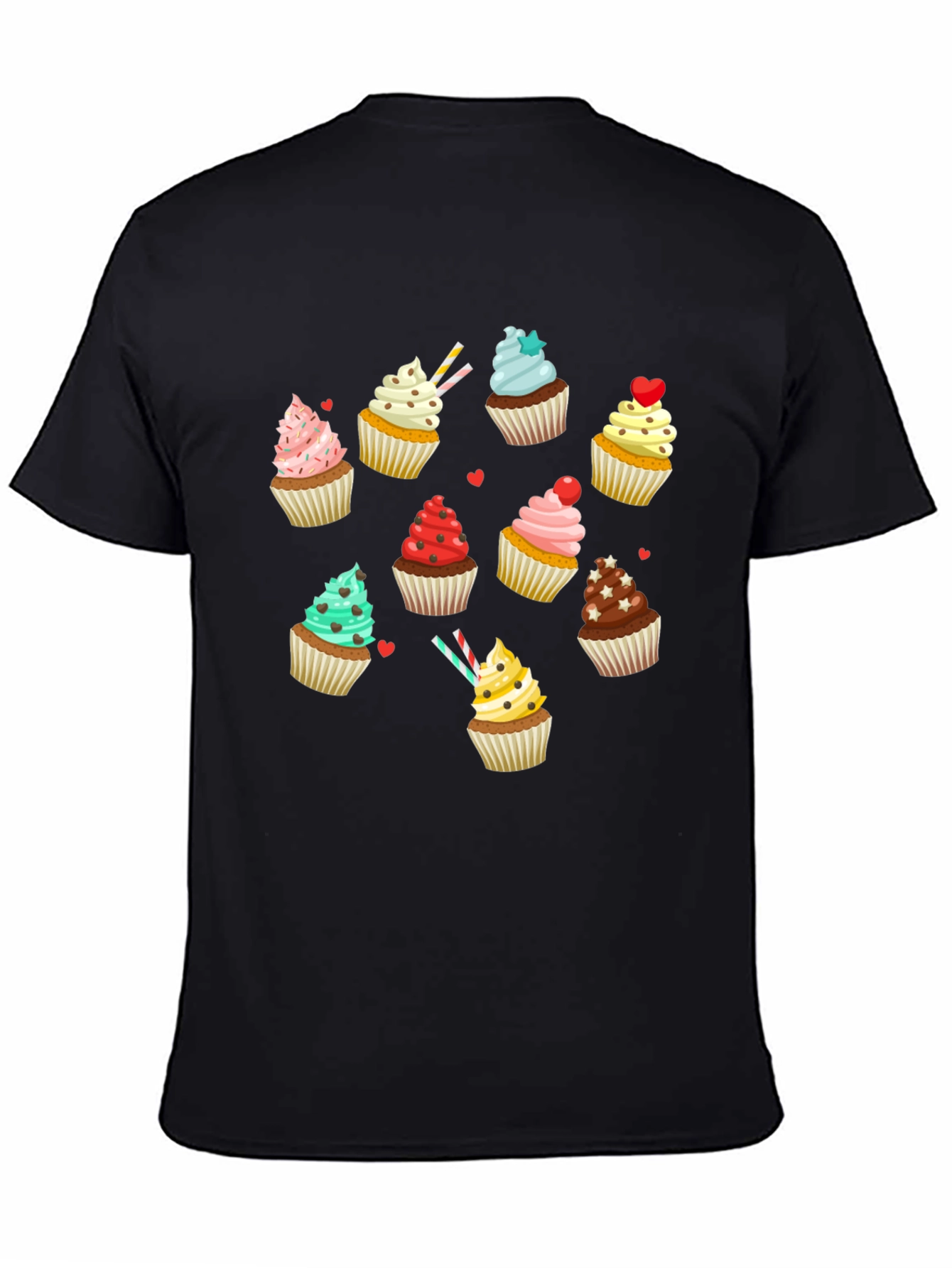 Cupcake Graphic T-Shirt - Sweet Treat Design