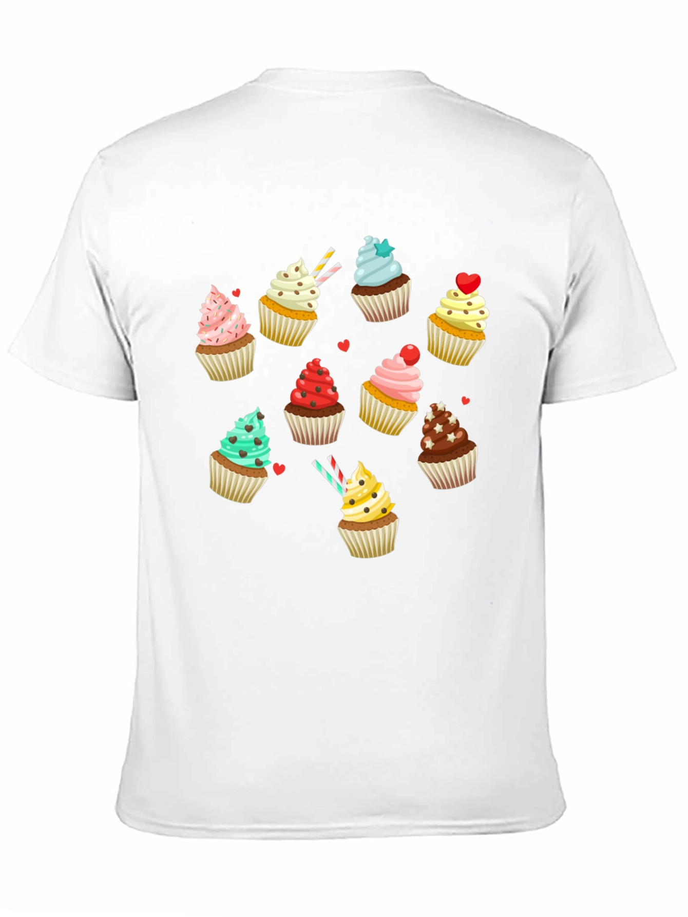Cupcake Graphic T-Shirt - Sweet Treat Design