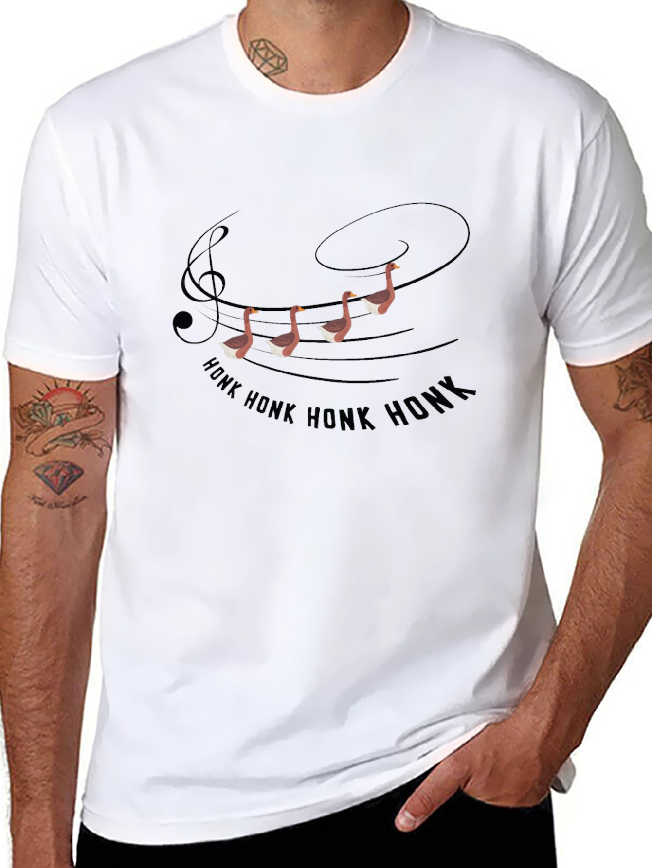 Honk Music Goose T-Shirt - Black