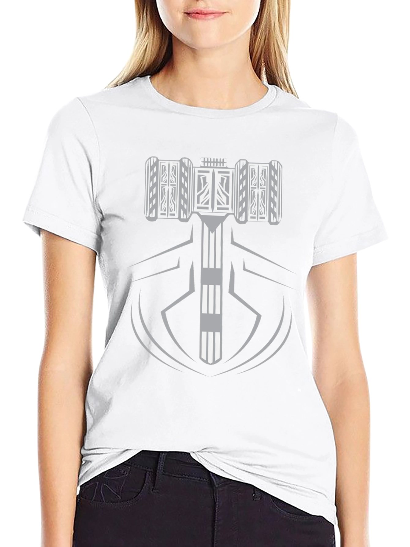 Hammer Graphic Black T-Shirt | Premium Cotton Tee