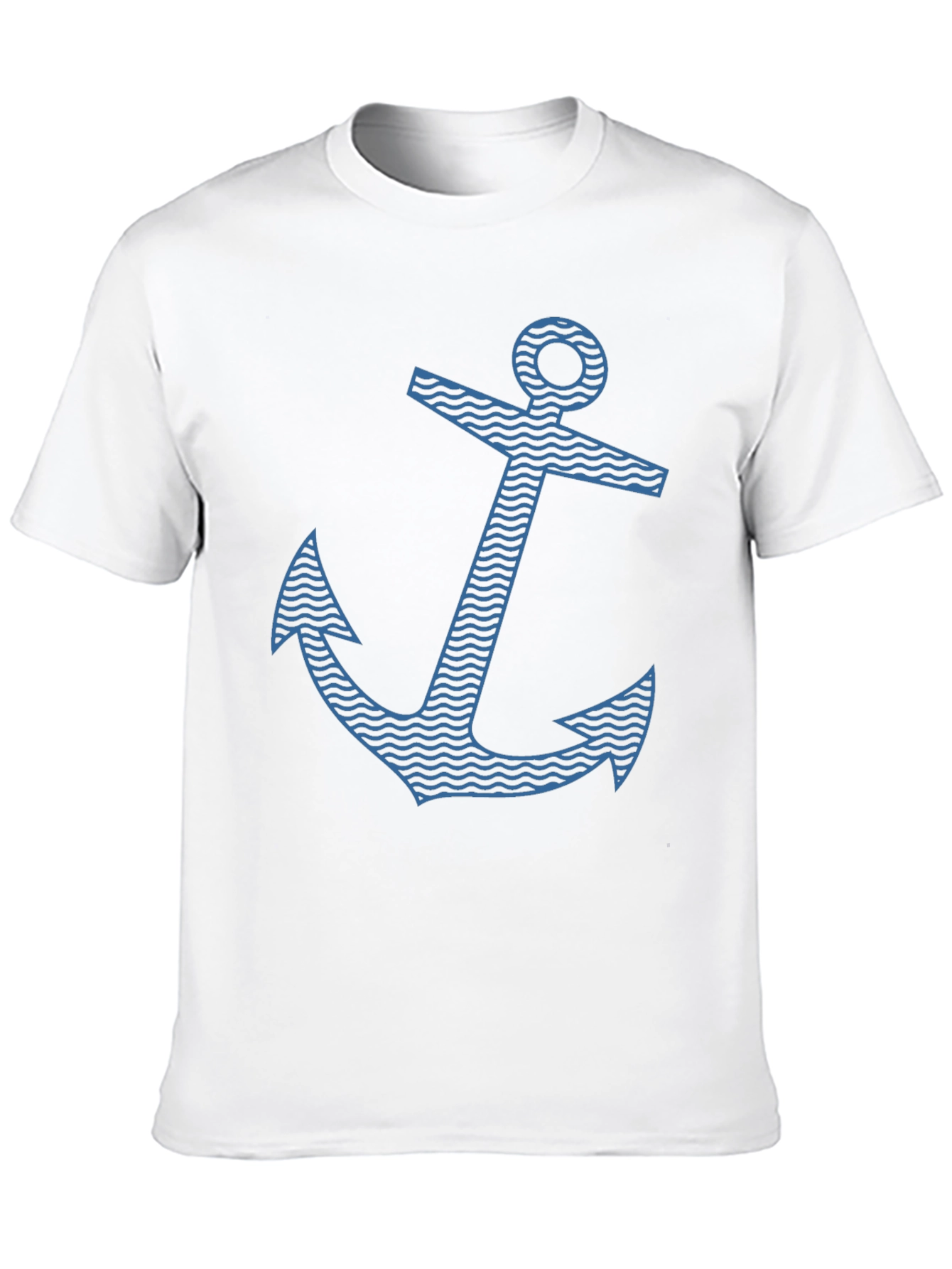 Nautical Anchor Graphic Tee - Stylish Black T-Shirt