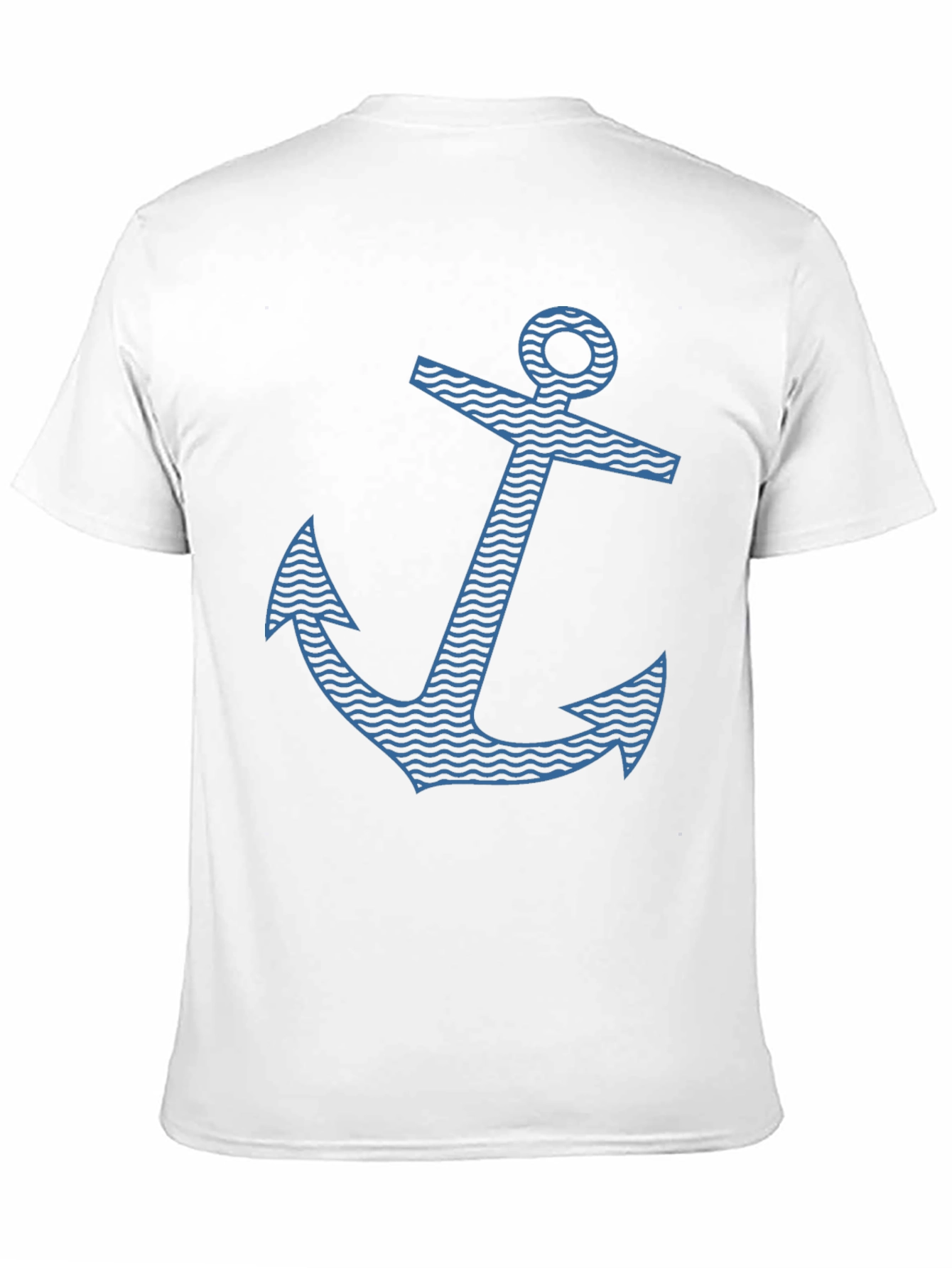 Nautical Anchor Graphic Tee - Stylish Black T-Shirt