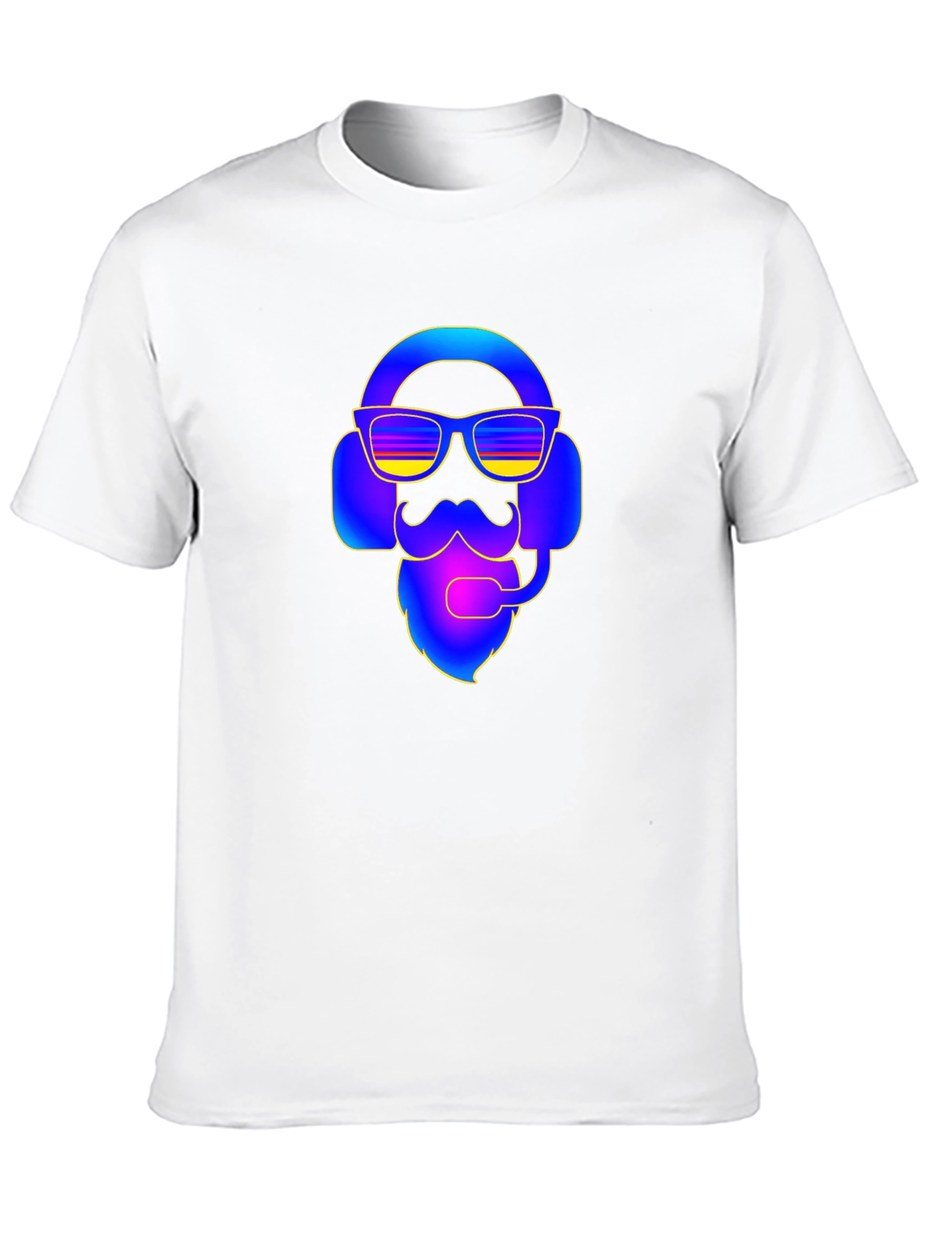 Cool Gamer Bearded Headset T-Shirt