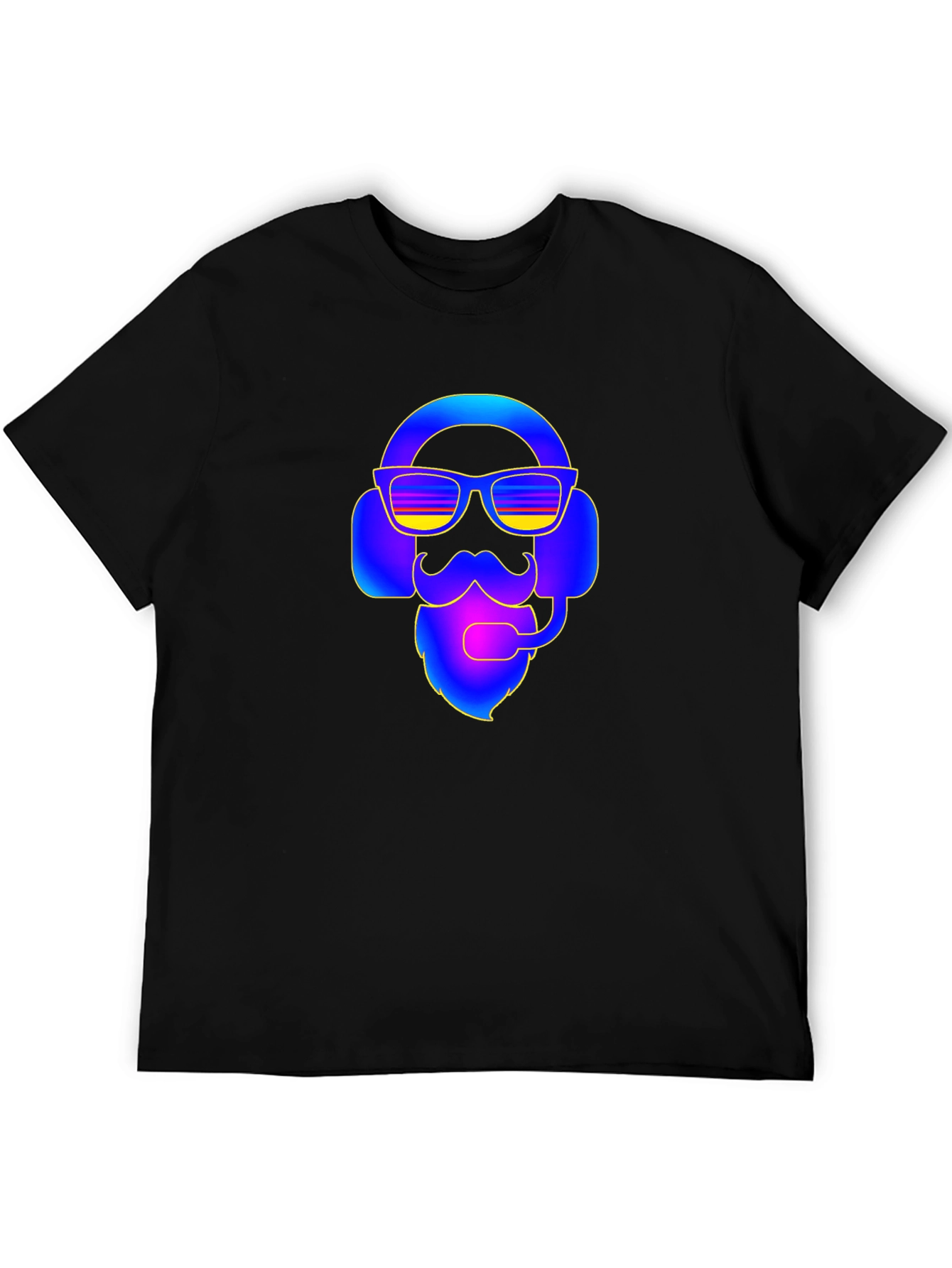 Cool Gamer Bearded Headset T-Shirt