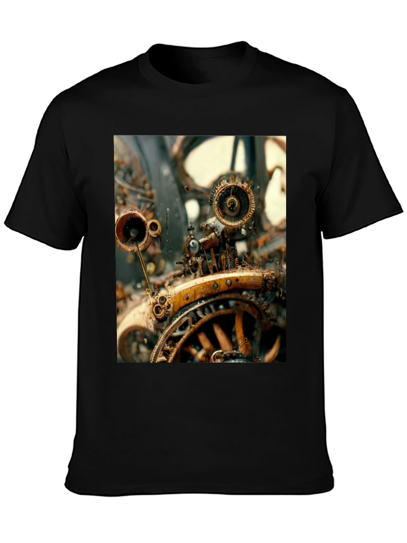 Steampunk Machine Graphic Tee - Unique Design