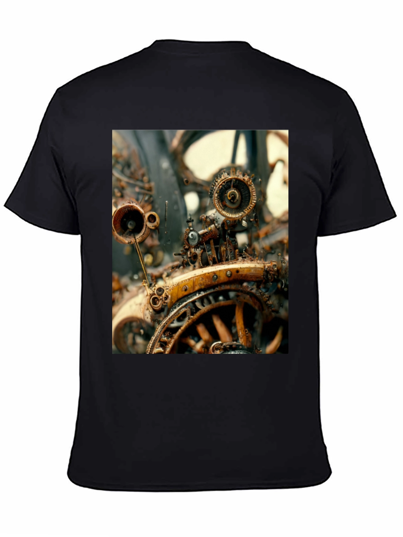 Steampunk Machine Graphic Tee - Unique Design