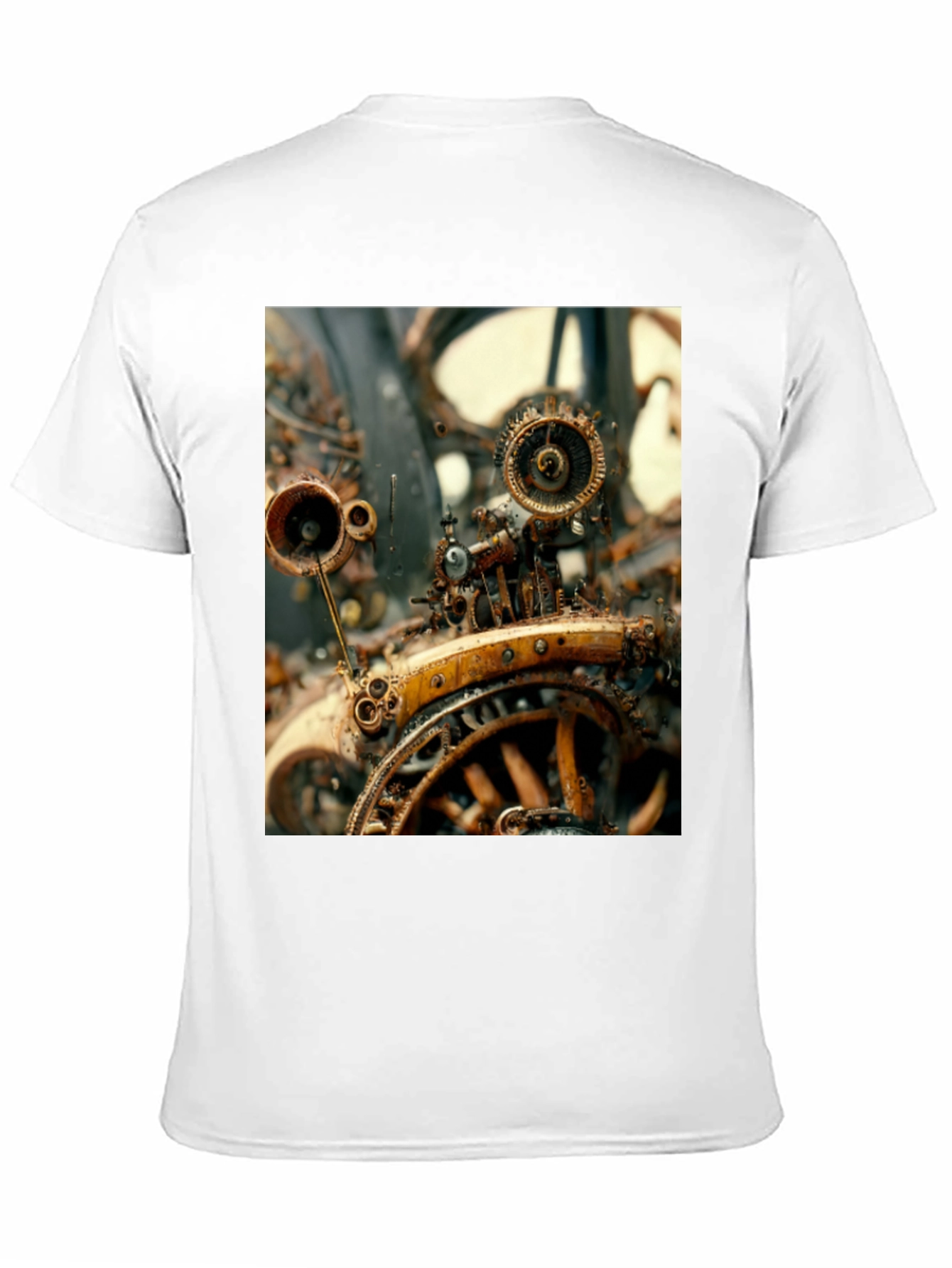 Steampunk Machine Graphic Tee - Unique Design