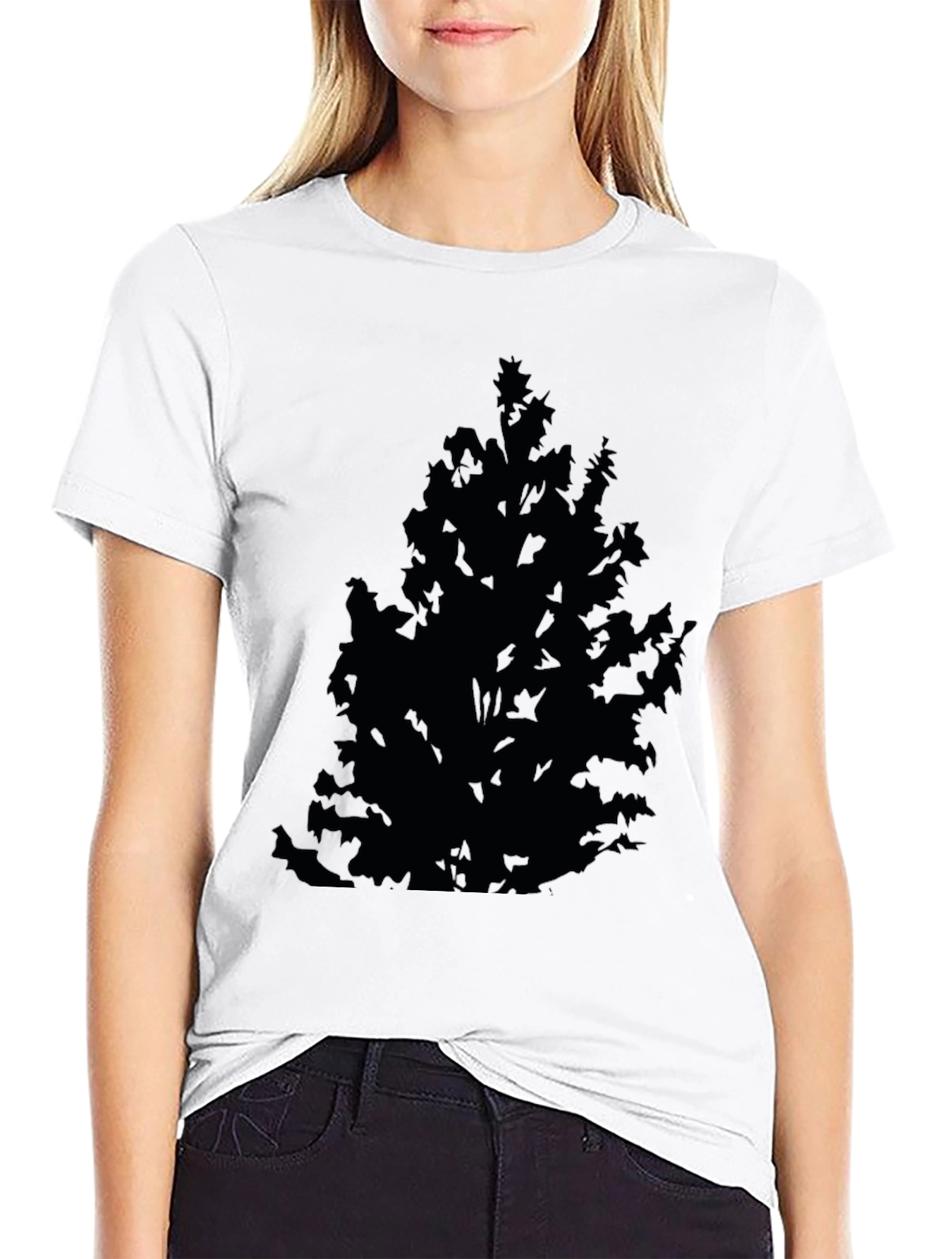 Tree Silhouette Black T-Shirt