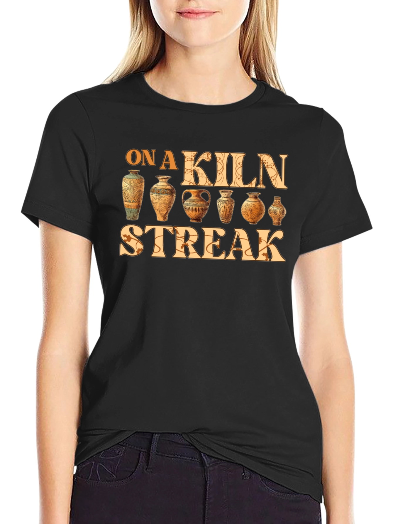 On a Kiln Streak Pottery T-Shirt