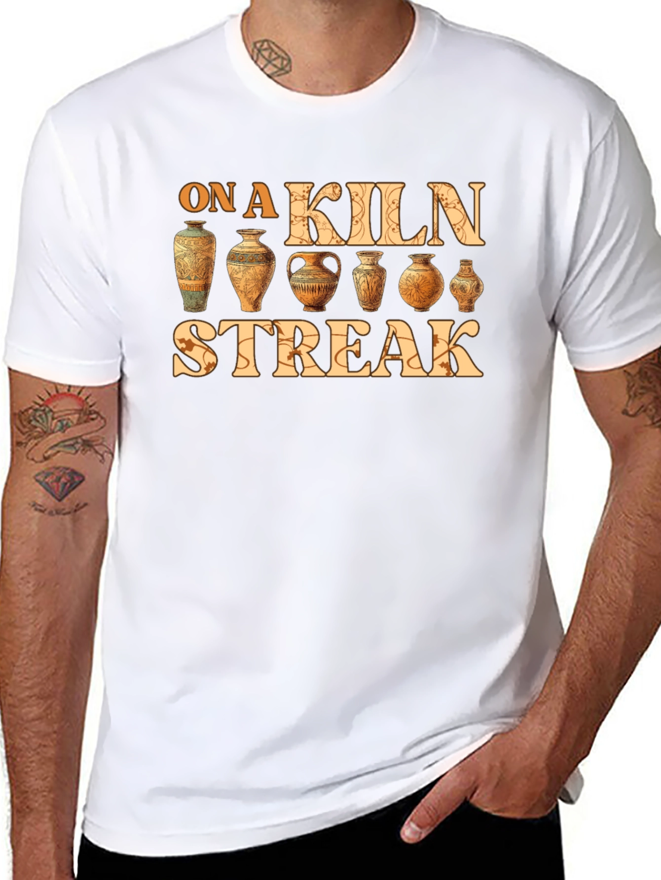 On a Kiln Streak Pottery T-Shirt