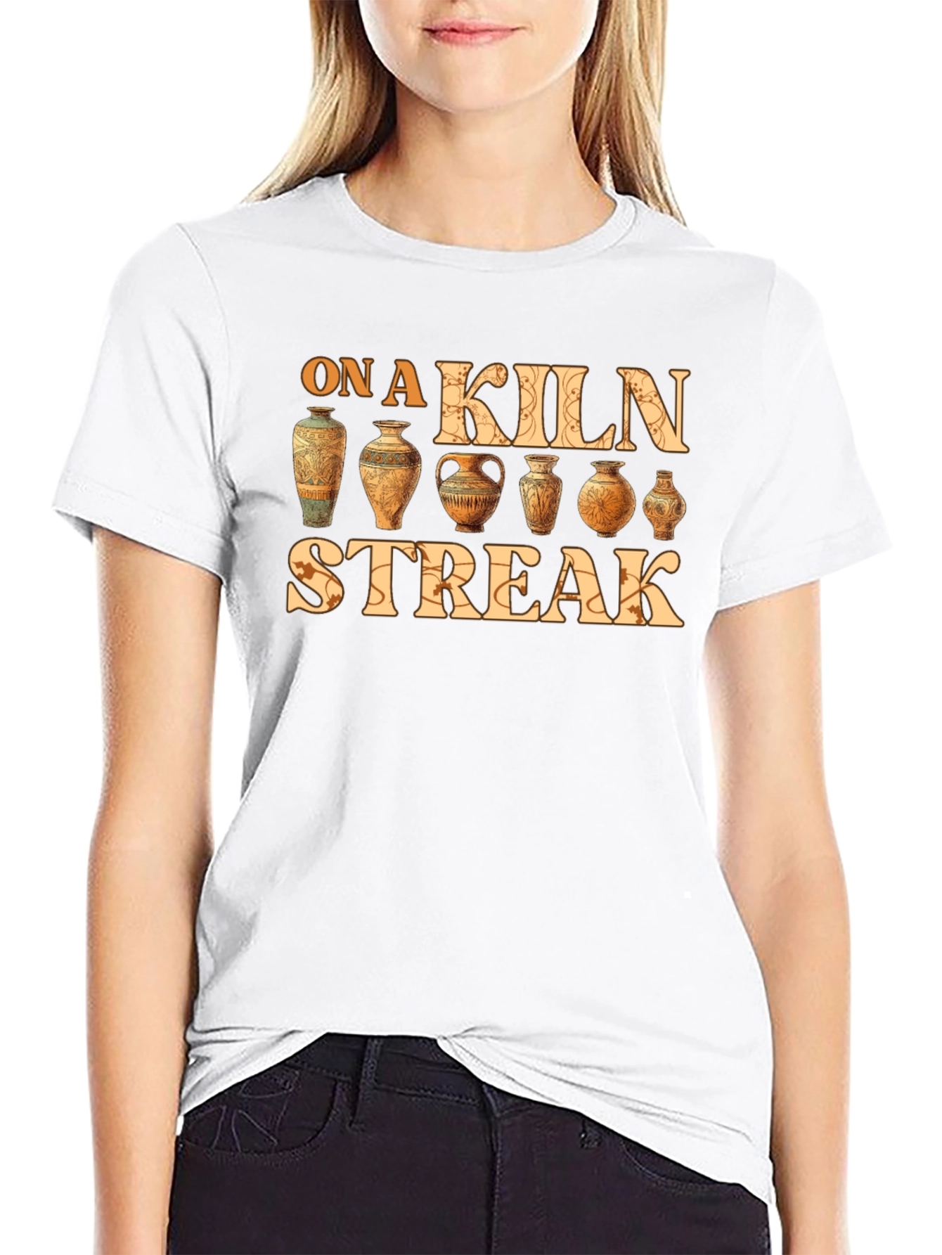 On a Kiln Streak Pottery T-Shirt